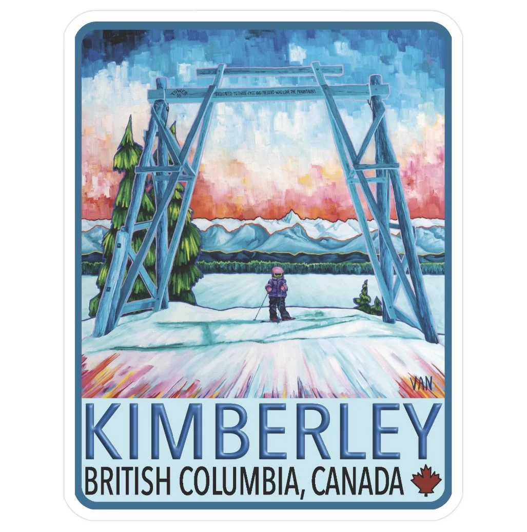 I skied in Kimberley, BC - STICKER
