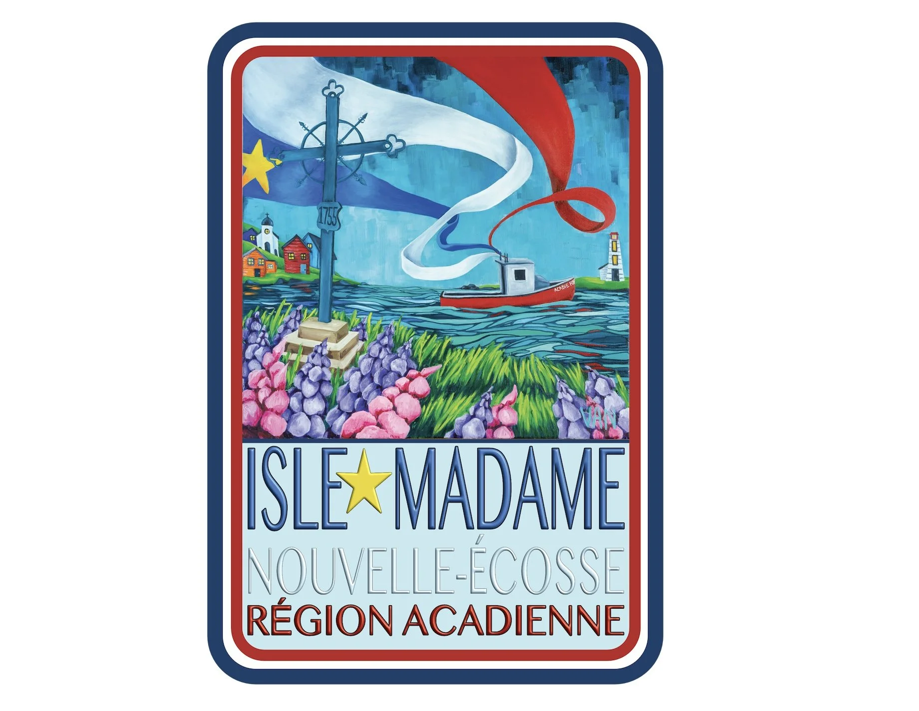 Isle Madame, Région Acadienne - STICKER