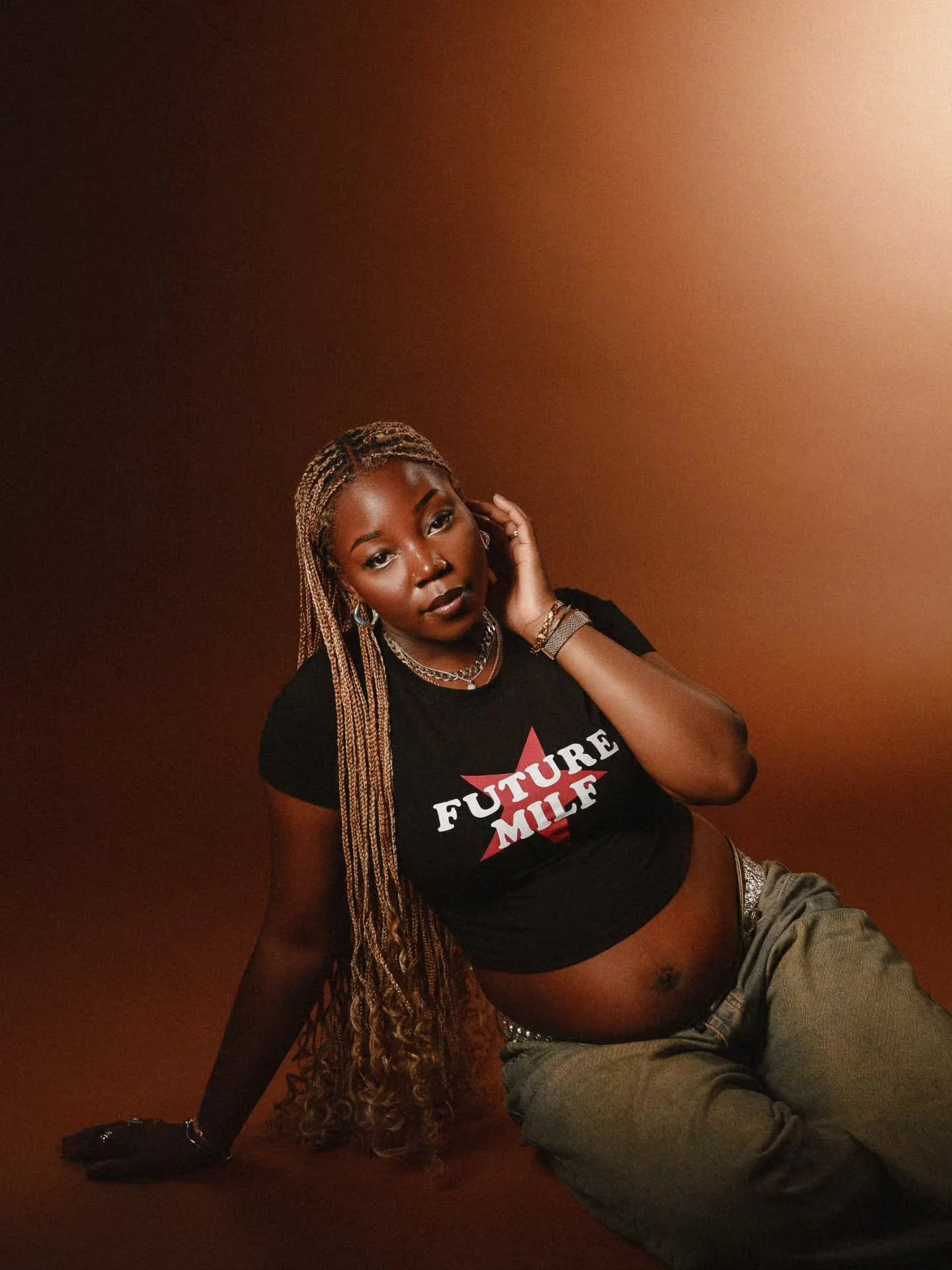 Such an amazing time growing and preparing for this together @nrshlnn. &hearts;️ 

We're ready!! (I think)

#pregnancy #pregnancyshoot #futuremilf #milf #braids