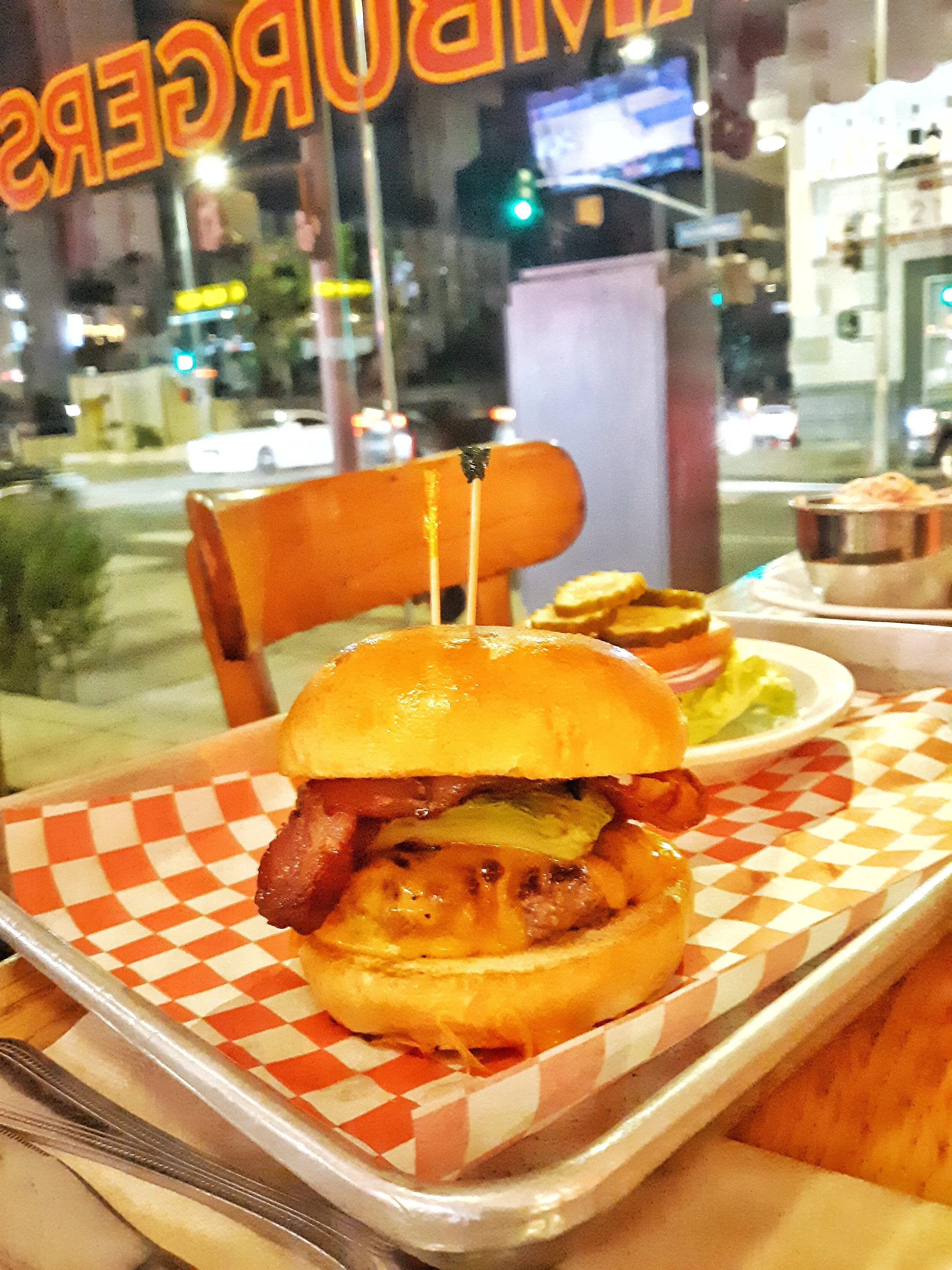 Classic Cheeseburger with Bacon and Cheddar Cheese