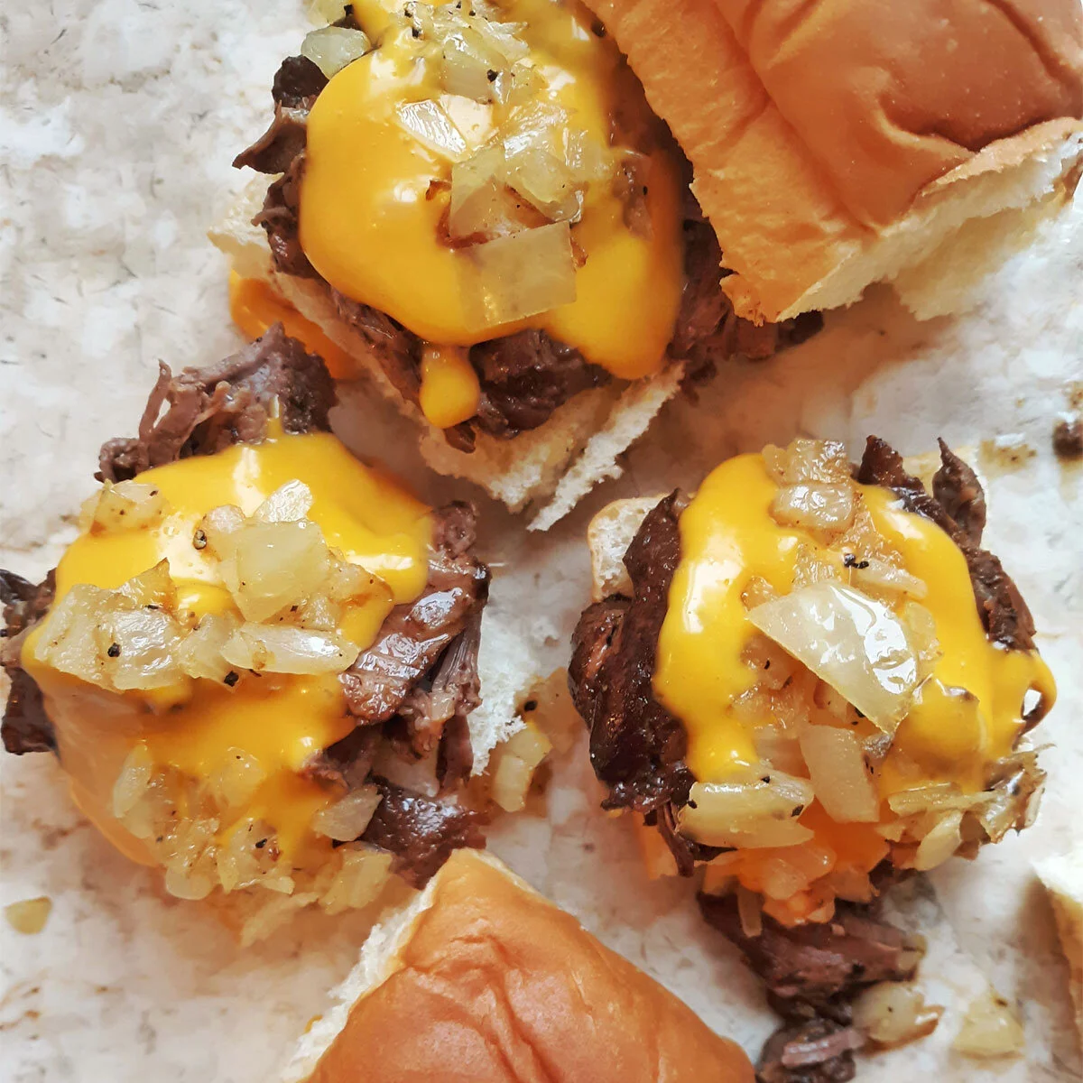 PHILLY CHEATSTEAK SLIDERS…WIT!