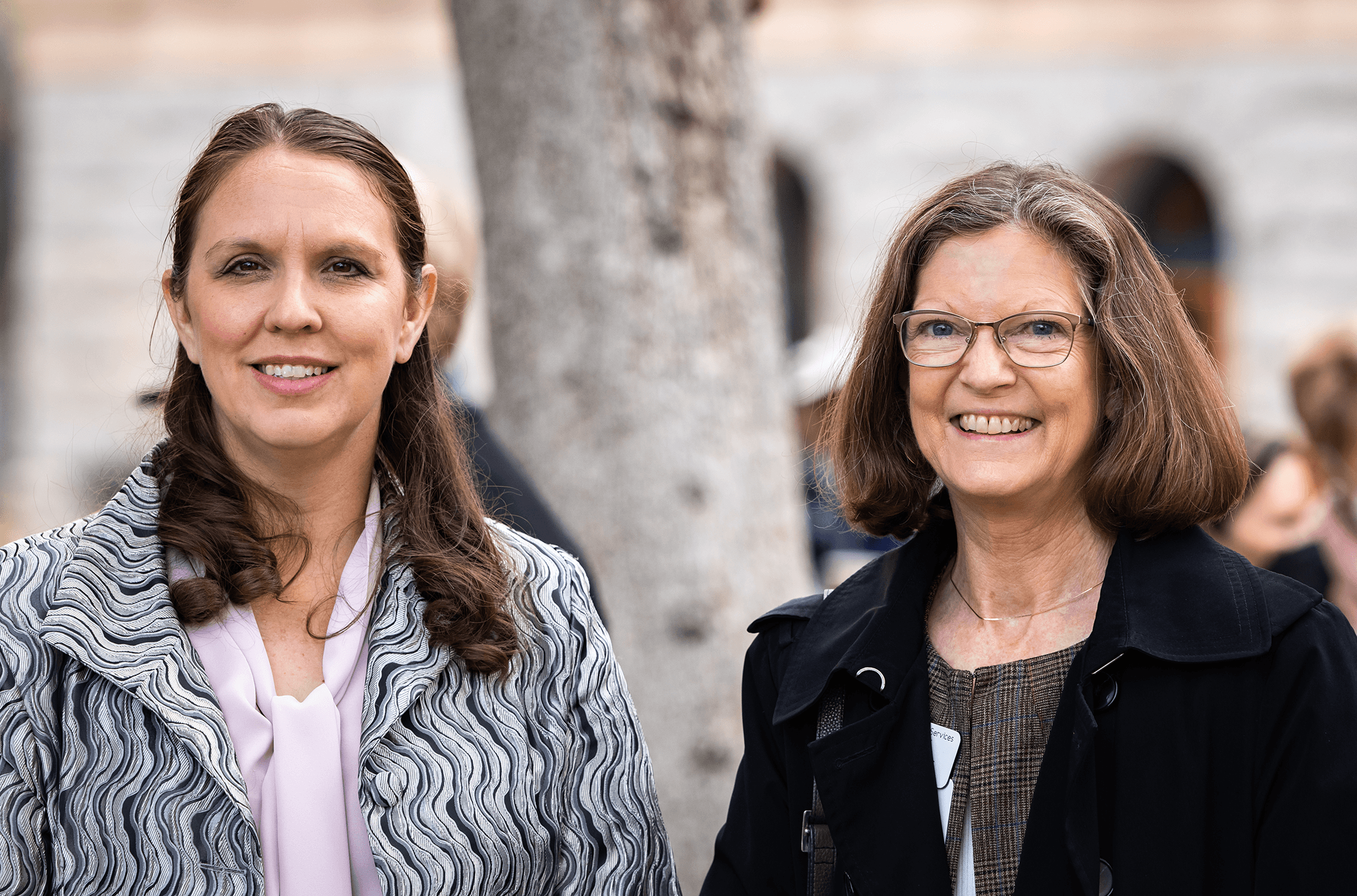  Rep. Michelle Udall (R) LD25 and Connie Phillips, President and CEO Lutheran Social Services of the Southwest. 