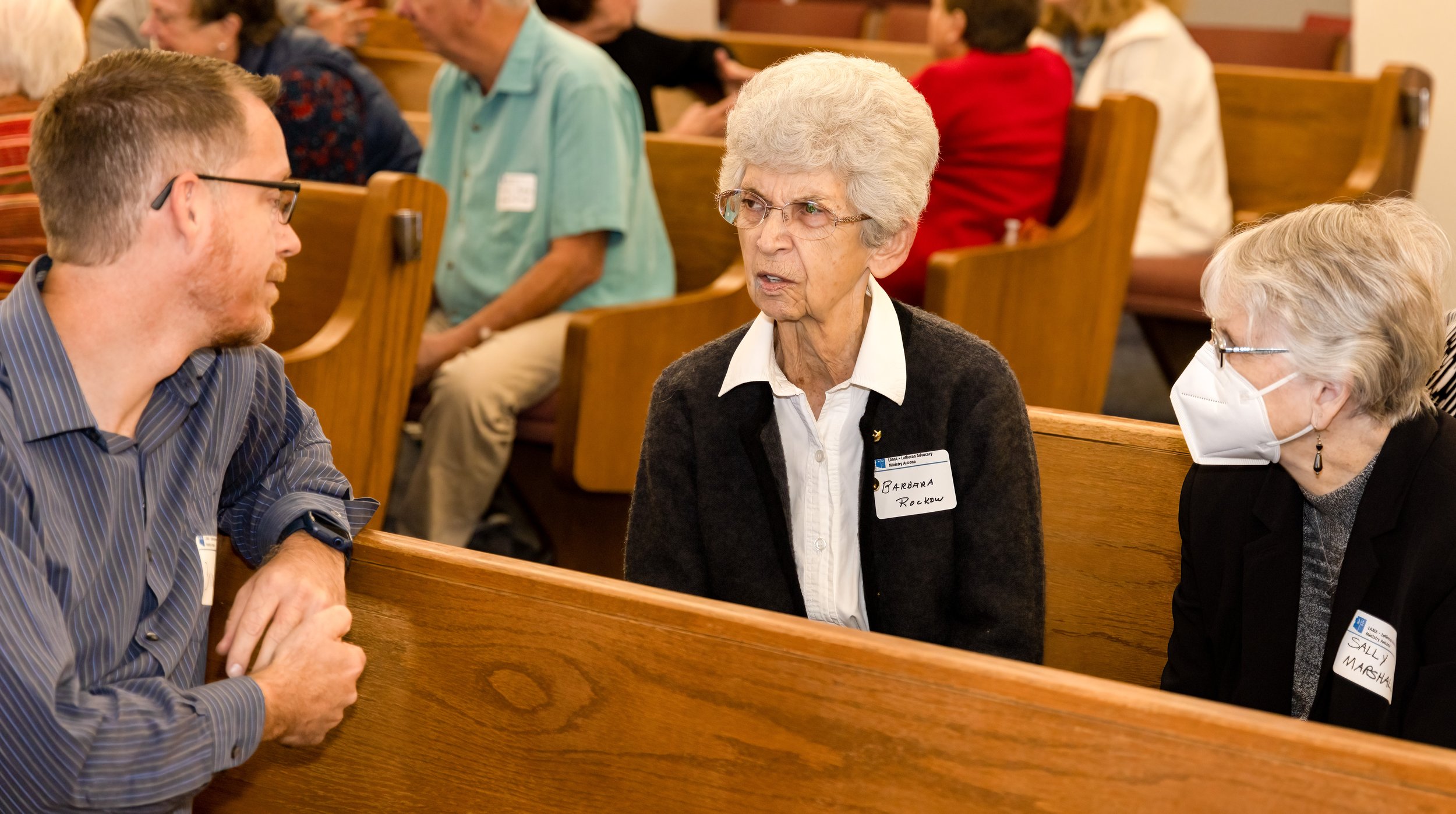  Pr. Brian Weinberger with Barbara Rockow and Sally Marshall of All Saints Lutheran, Phoenix. 