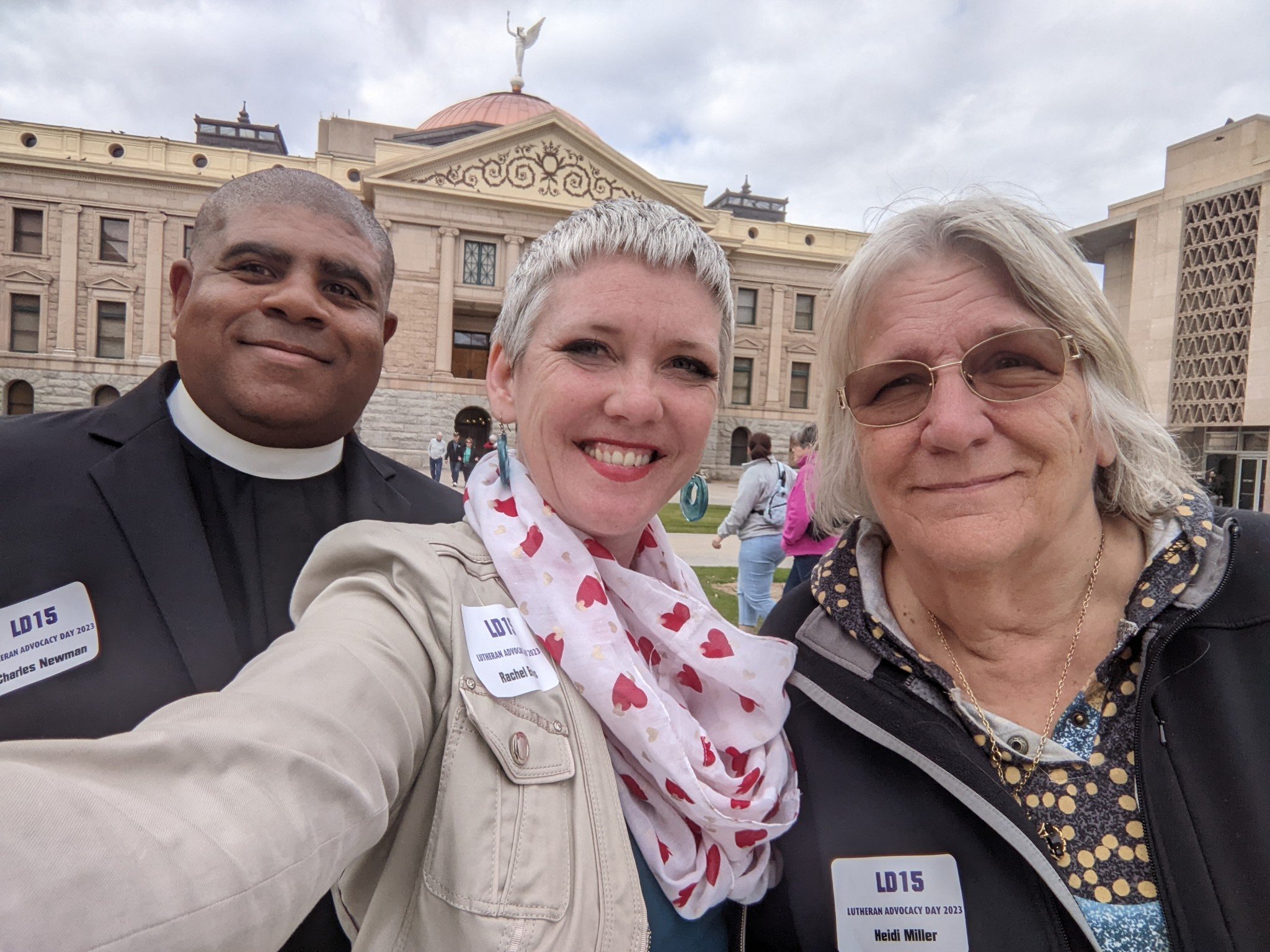  Crossroads, San Tan Valley. Left to right: Pr. Charles Newman, Rachel Evans and Heidi Miller. 