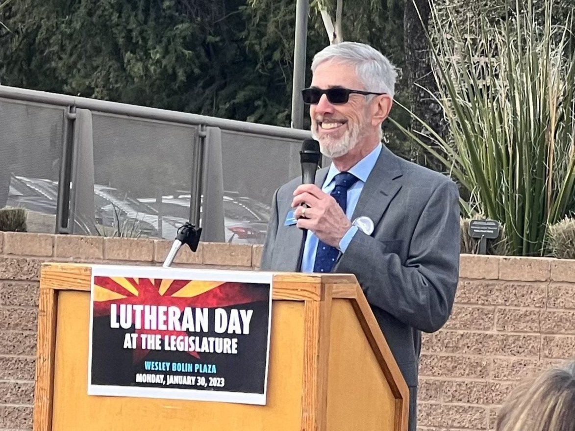  Mark Engel (Holy Trinity, Chandler), the LAMA policy council chair, kept the energy going throughout the event. 