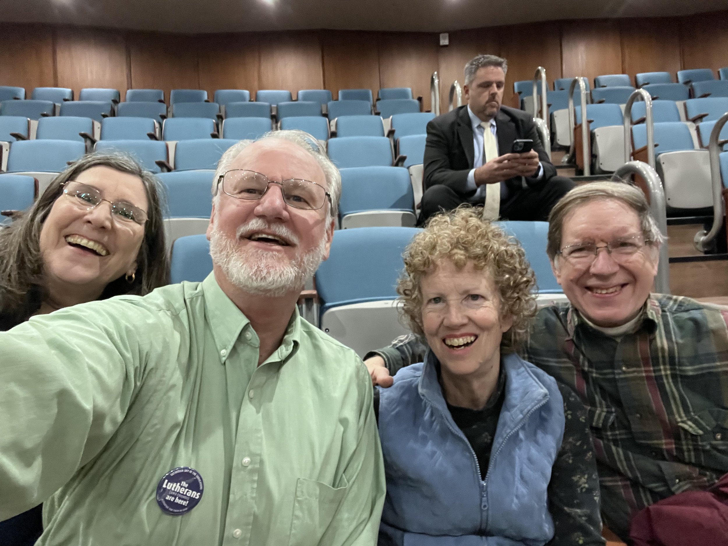  Selfie of Barbara Swenson and Owen Swenson from All Saints, Phoenix and friends Karen and Steve Crofton in the House gallery. 
