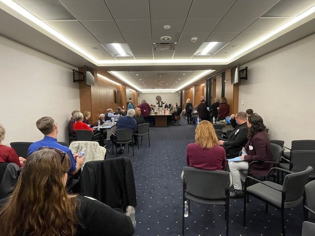  The LD27 team observes a senate hearing. 