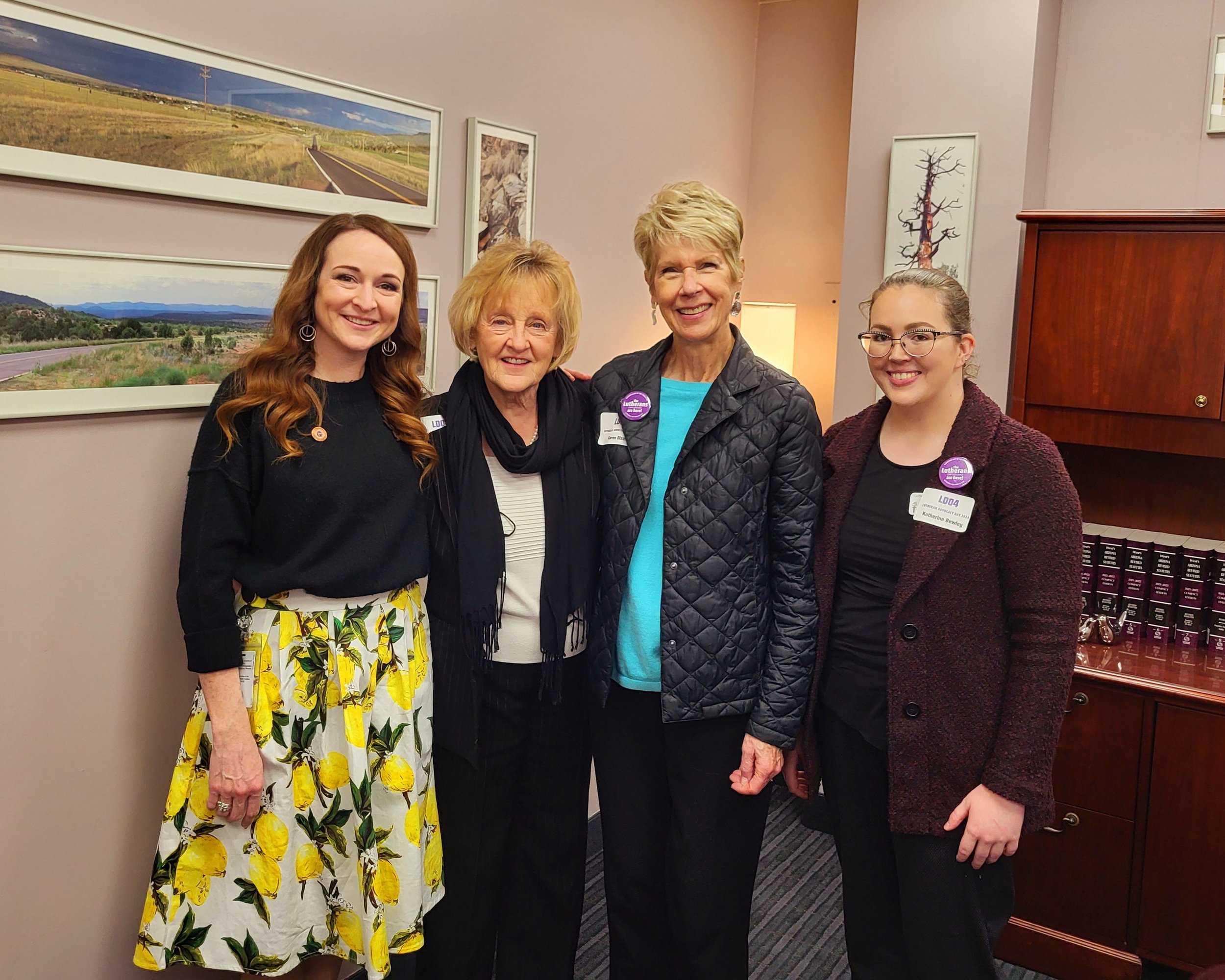  The LD04 delegation with Rep. Laura Terech (D), LD04. 