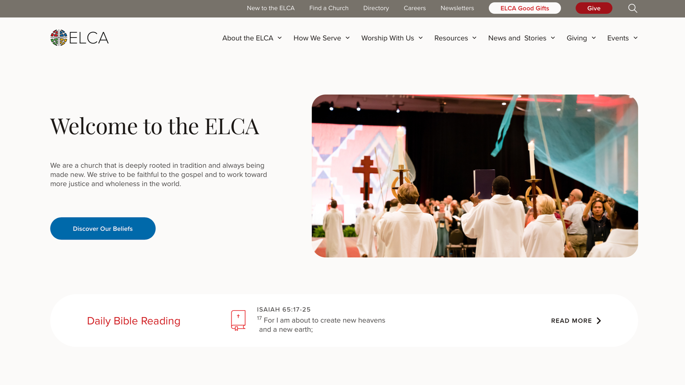 New ELCA website launched