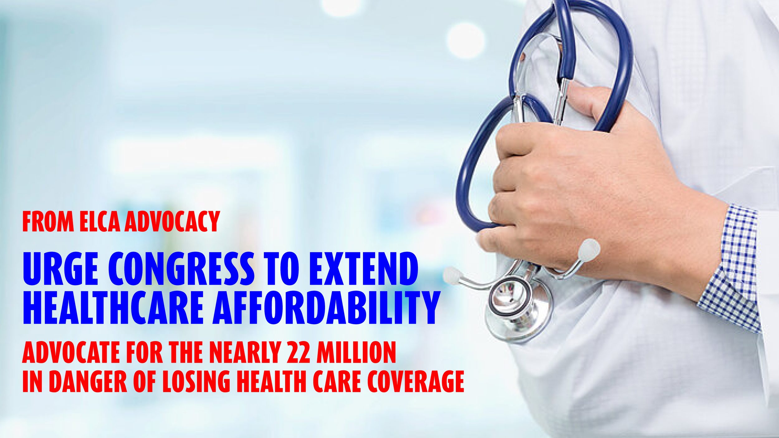 ELCA Action Alert: Urge Congress to Extend Healthcare Subsidies