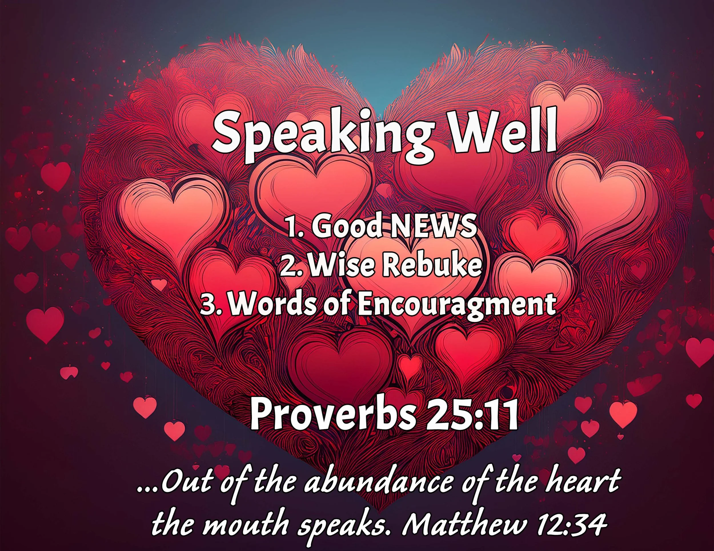 April 26, 2026 “Speaking Well”