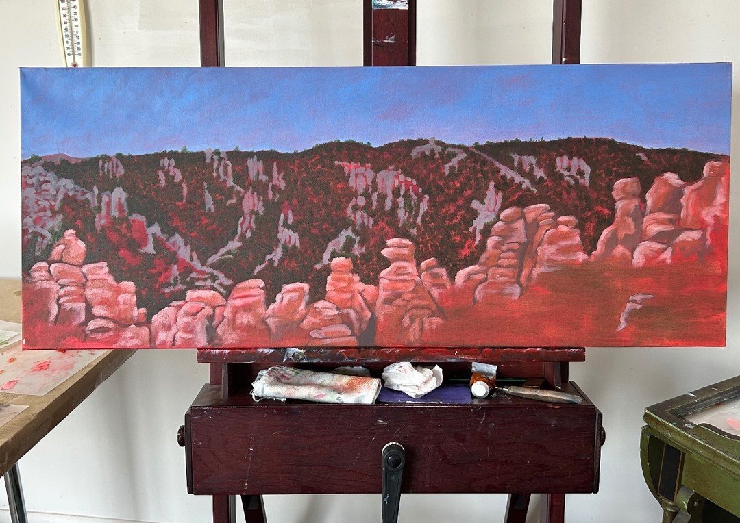 There's No Place Like Home! We were able to return home after being evacuated for 5 days. Back to my studio and finally some time for painting!