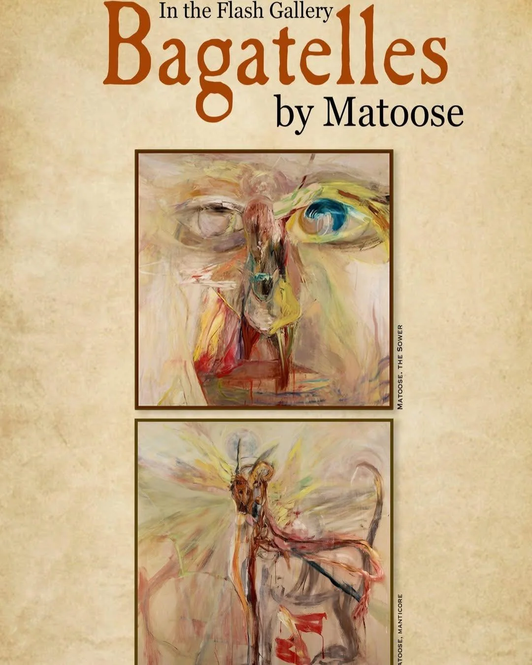 First Friday opening!
Light Art space is pleased to present Bagatelles: paintings and drawings by Silver City artist, Mattoose.

March 5 &ndash; 28, 2026. 
Reception Friday, March 6, 5 -7 pm during the First Friday downtown gallery walk

Join us for 