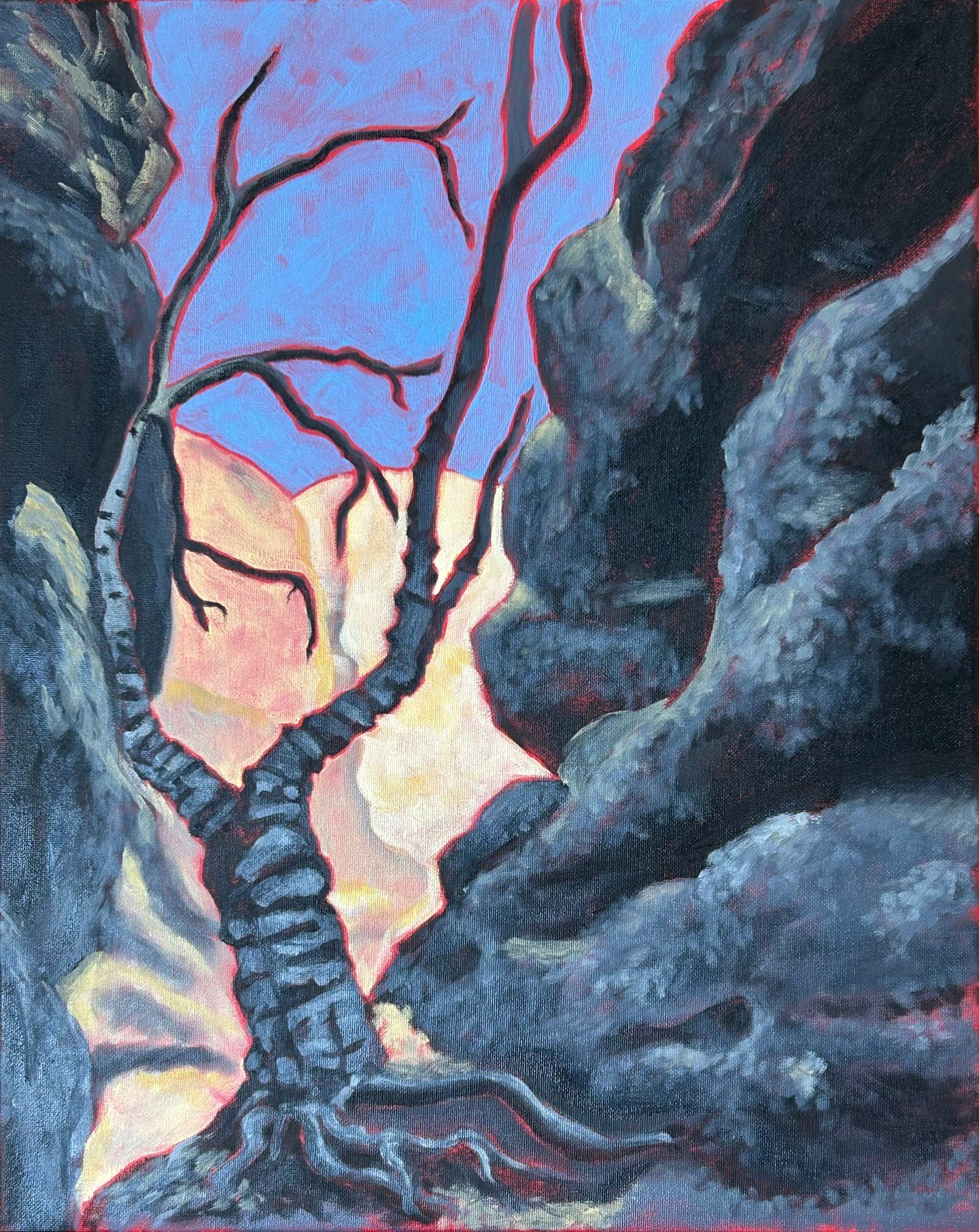 What's up? Frustration! Feeling stuck on this painting and it's so hard to keep the brush strokes loose. Artist friends, how do you get unstuck?