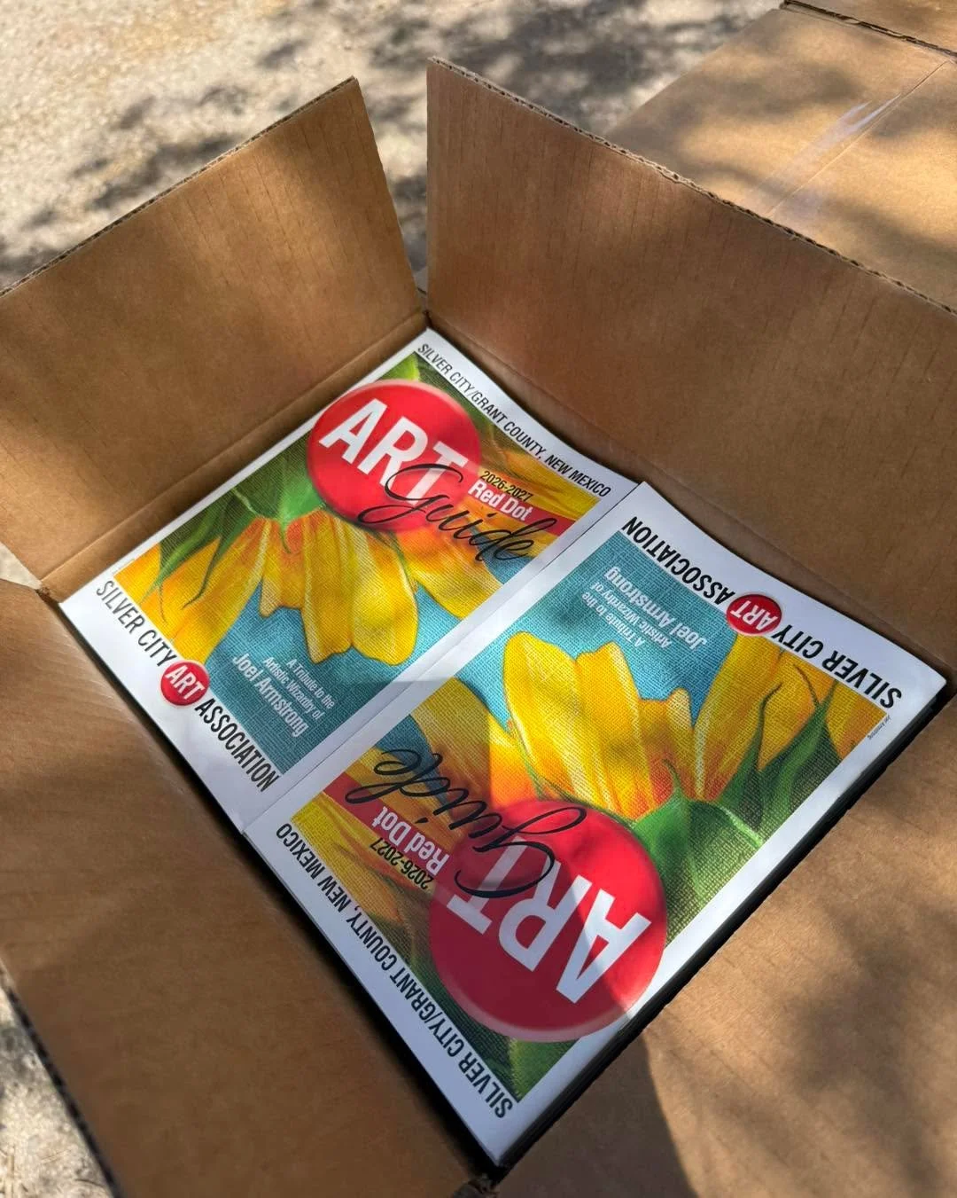 🔴The 2026 RED DOT GUIDES 🔴 have arrived! Will be at the SCAA Galleries for First Friday! #silvercityartassociation #visitsilvercity #silvercityartsdistrict #visitsilvercitynm #reddotguide