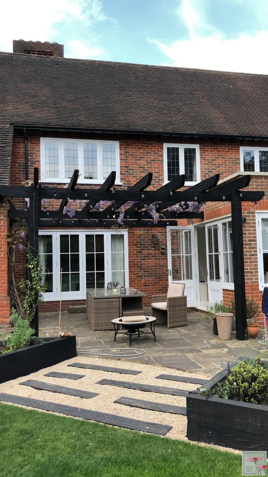 Private residential rear garden - Pyrford, Surrey