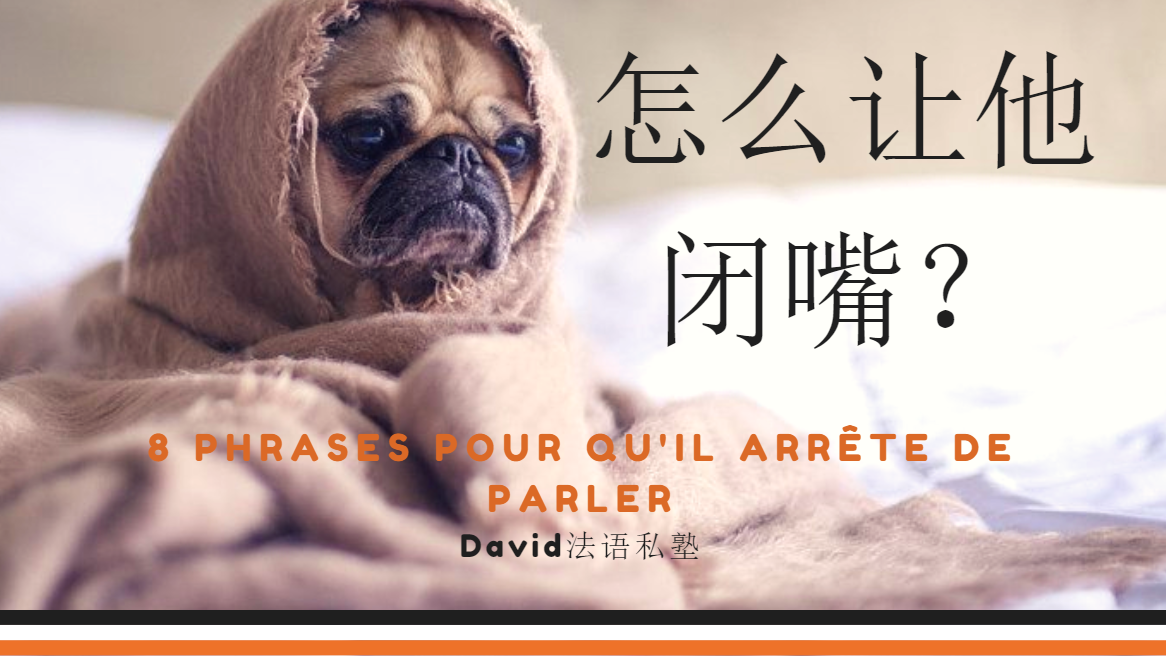 Arrêter de parler 怎么让他闭嘴 ？
