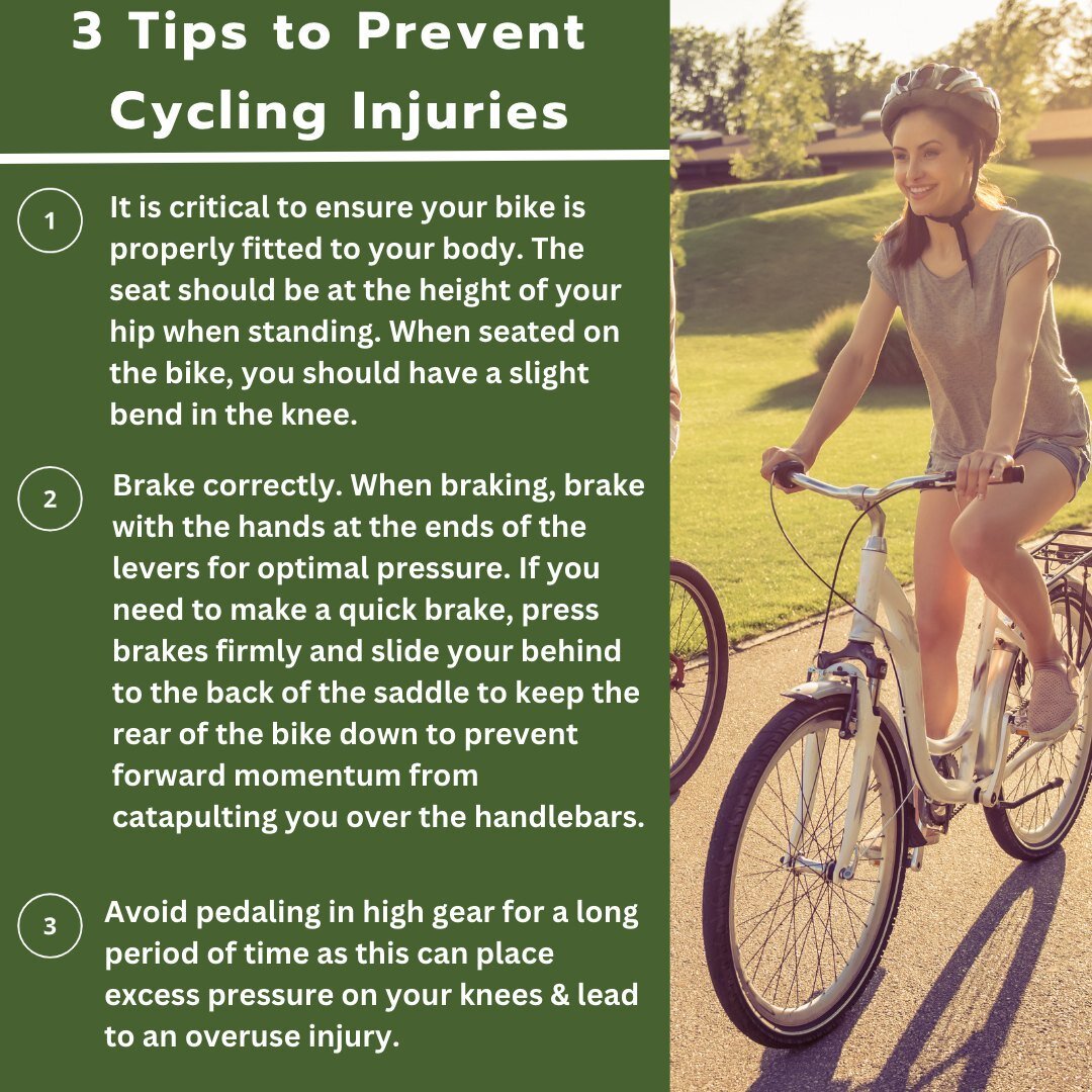 Cycling is a great way to improve your overall fitness, cardiovascular health, and core and leg strength without placing too much stress on your joints.

However, cycling injuries can occur due to overuse, improper bike setup, or lack of proper warm-