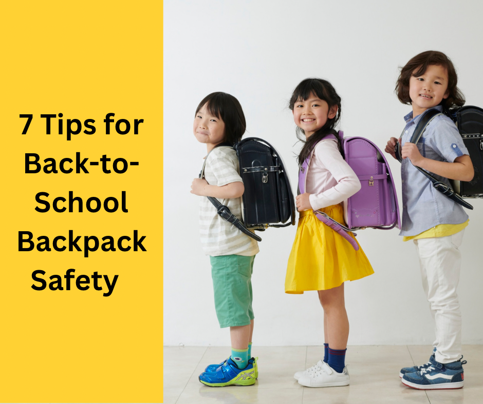 7 Tips for Back-to-School Backpack Safety