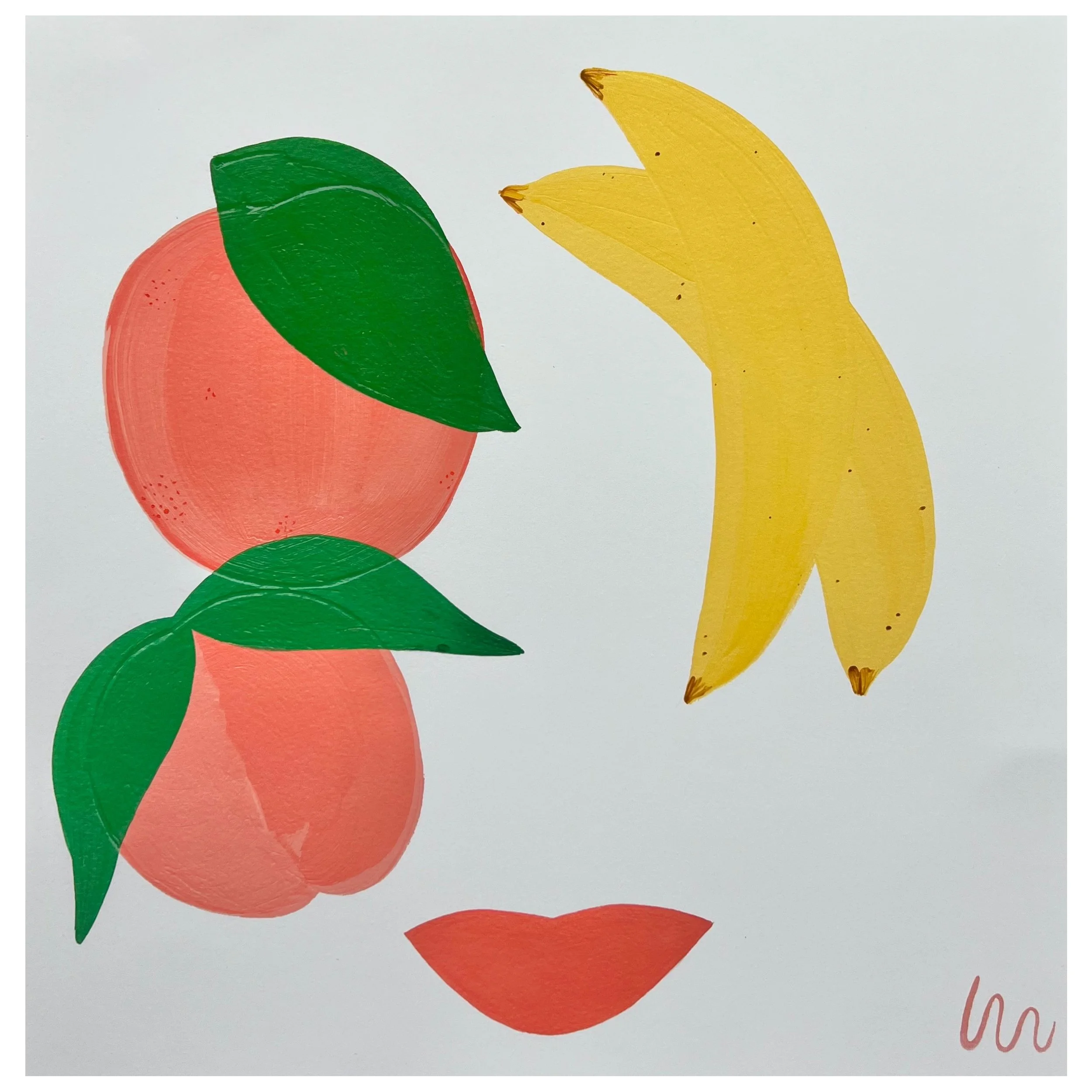 {PEACHES & BANAYNAYS} LIMITED EDITION PRINT