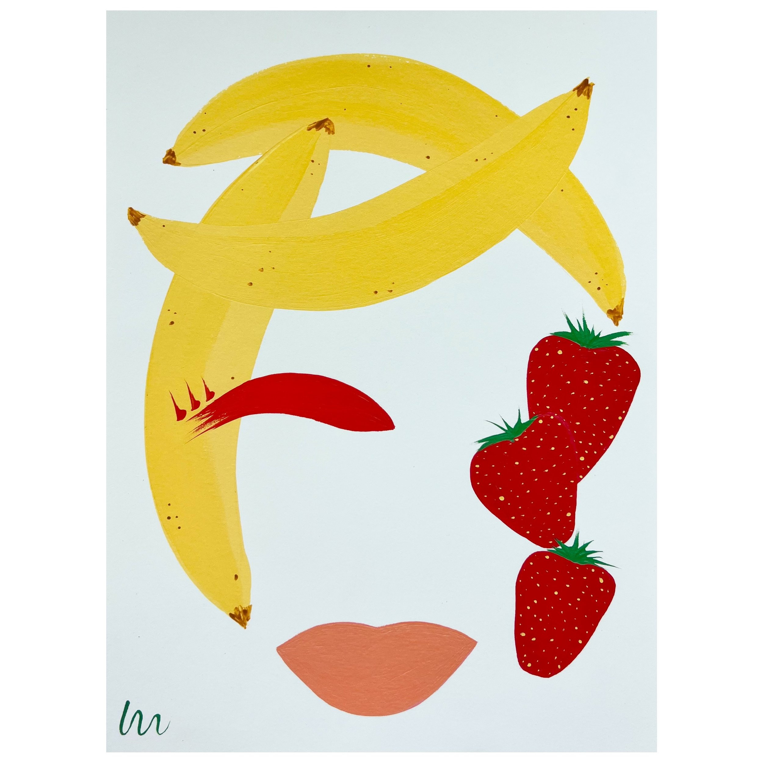 {STRAWBERRIES & BANAYNAYS} LIMITED EDITION PRINT