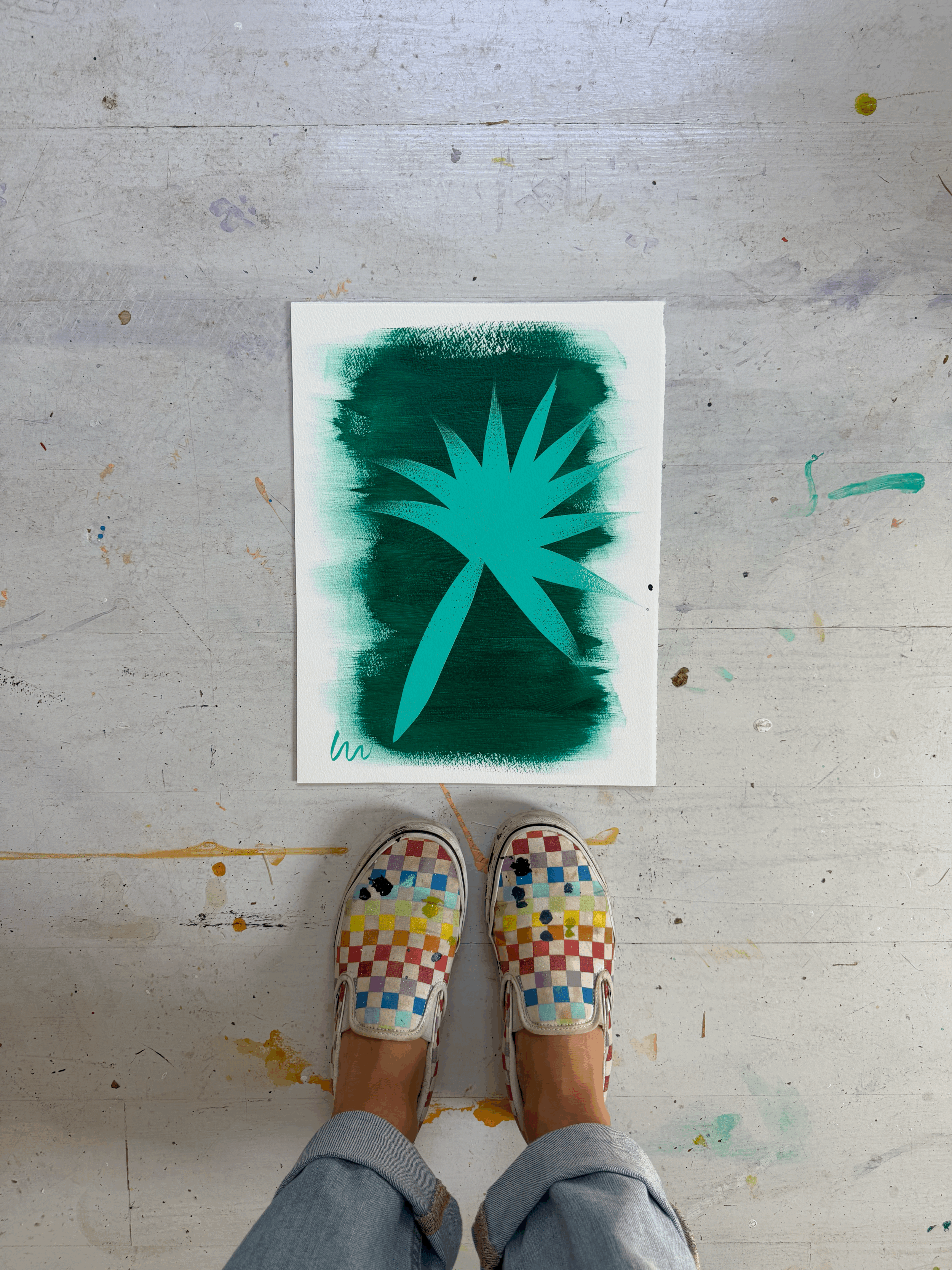 Teal on Teal II