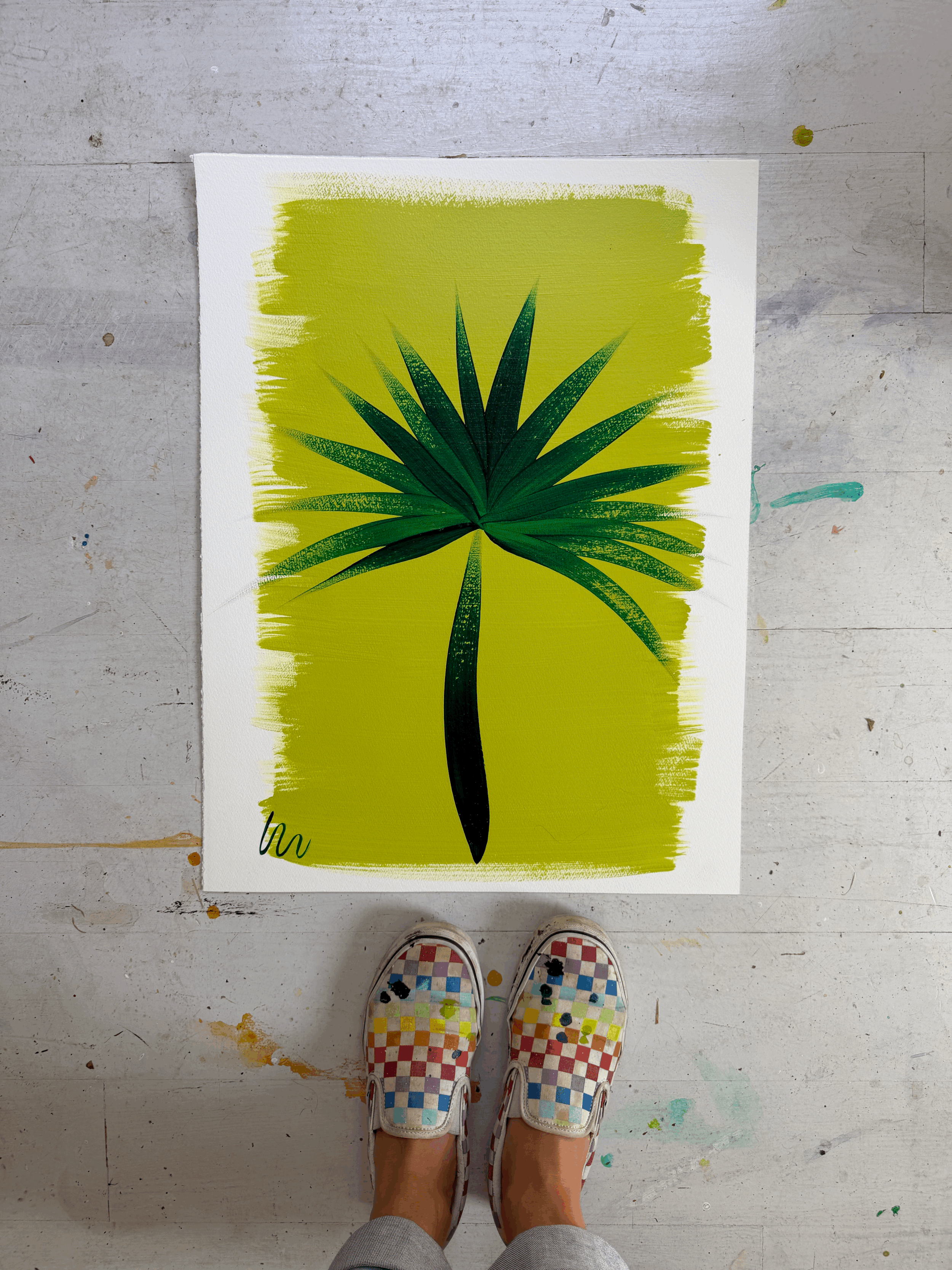 Green on Chartreuse