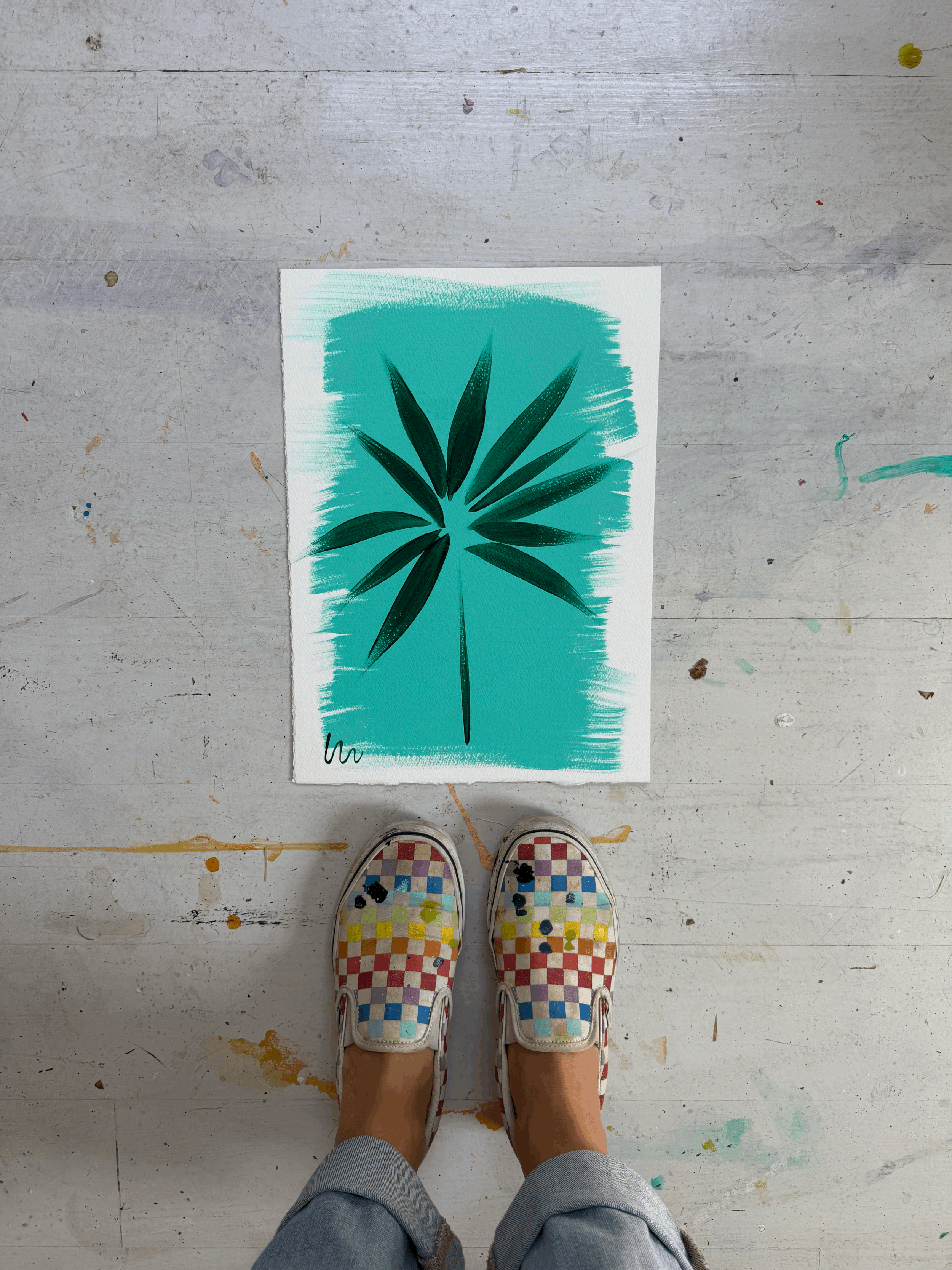 Teal on Teal III