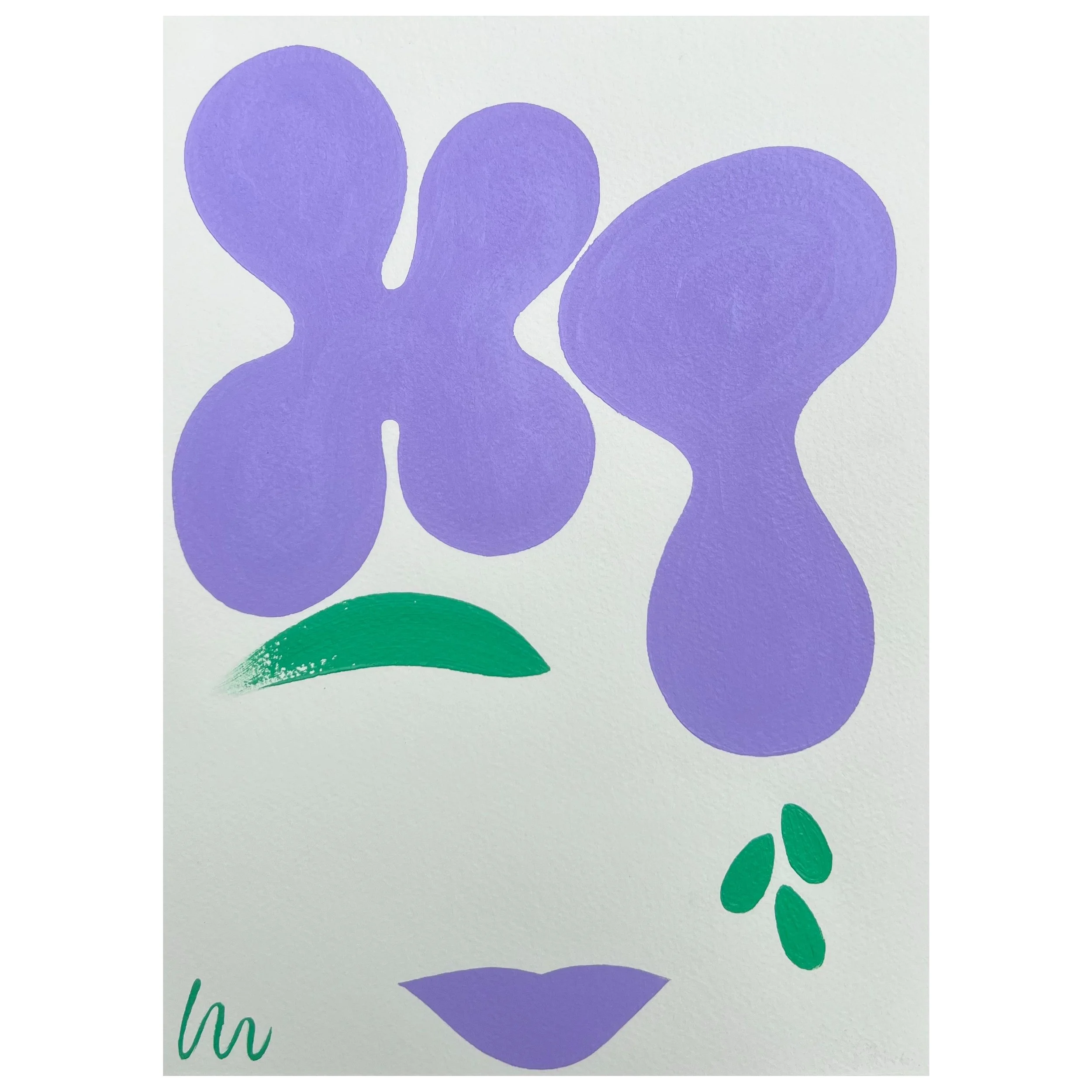 Purple & Green Queen I