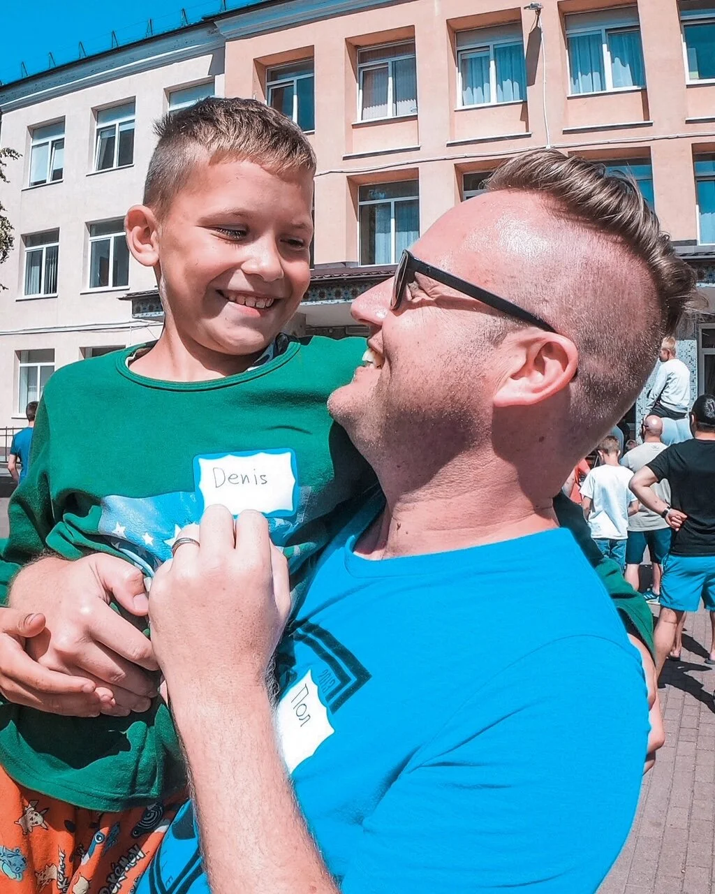 My little friend Denis at the orphanage in Russia.
