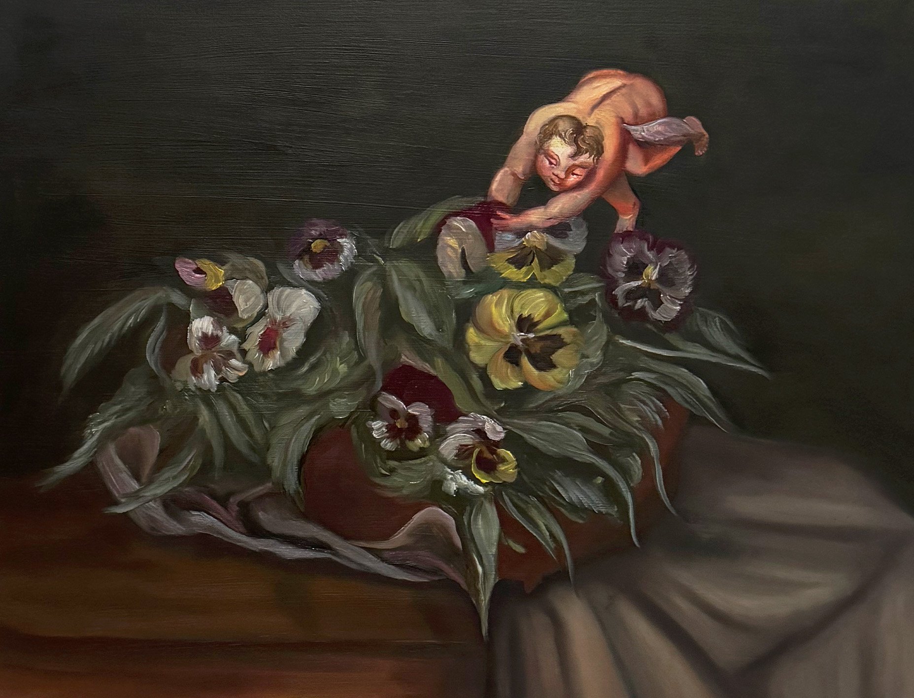 Pansy /
oil on canvas, 55 x 46cm, 2024