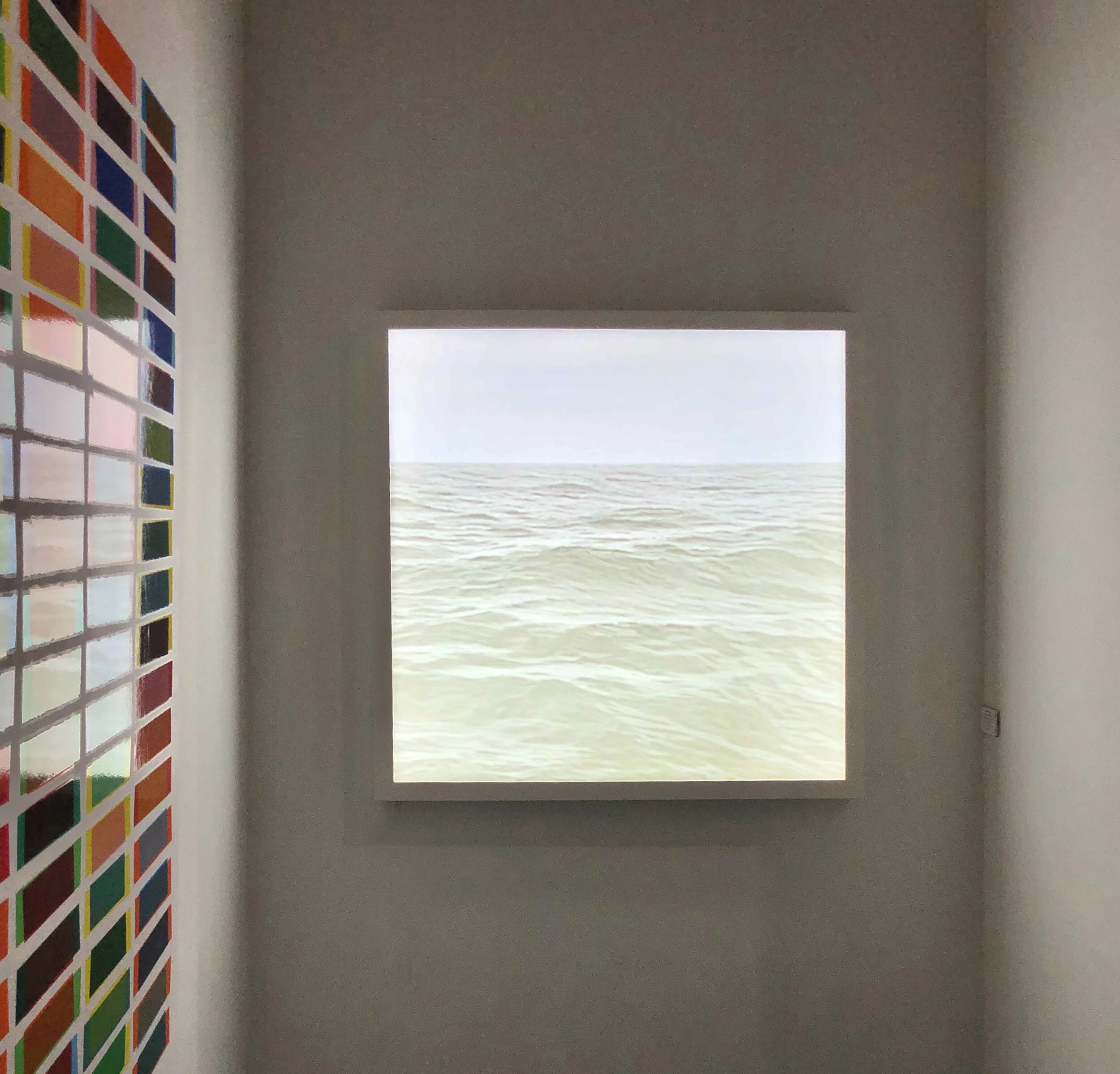 Ascending  HDPE Plastic on Light Box  36" x 36"