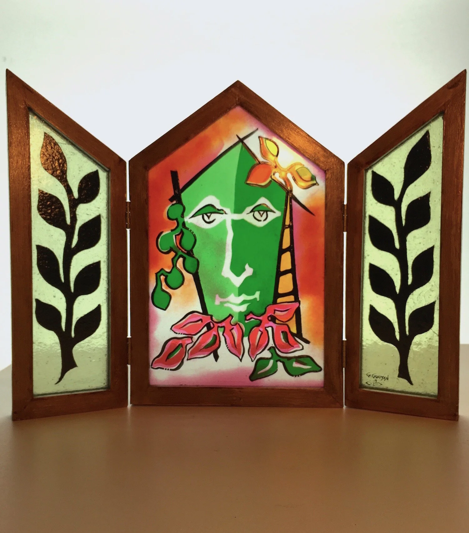 New Icon - Green Head With Leaves