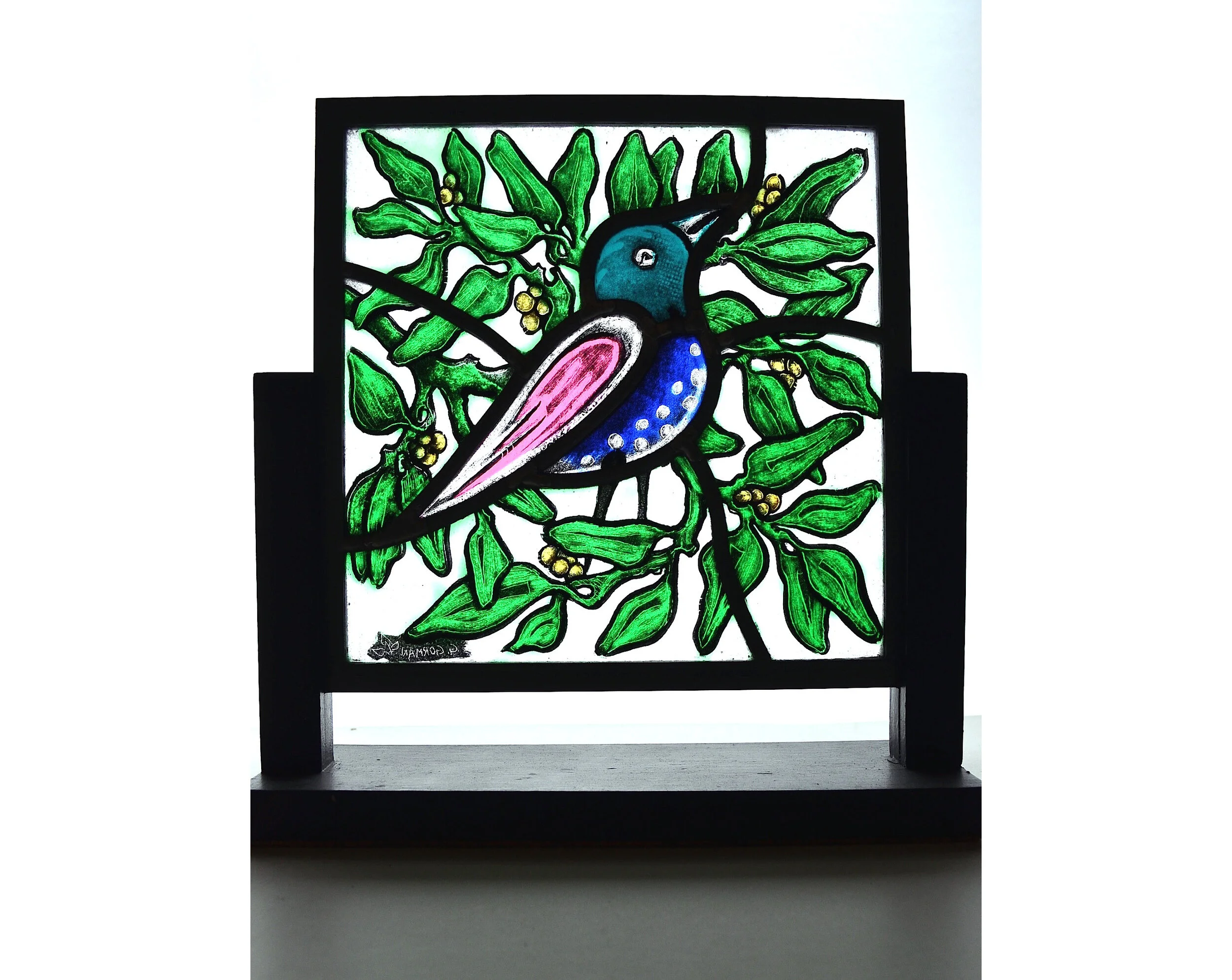 Bird With Green Leaves