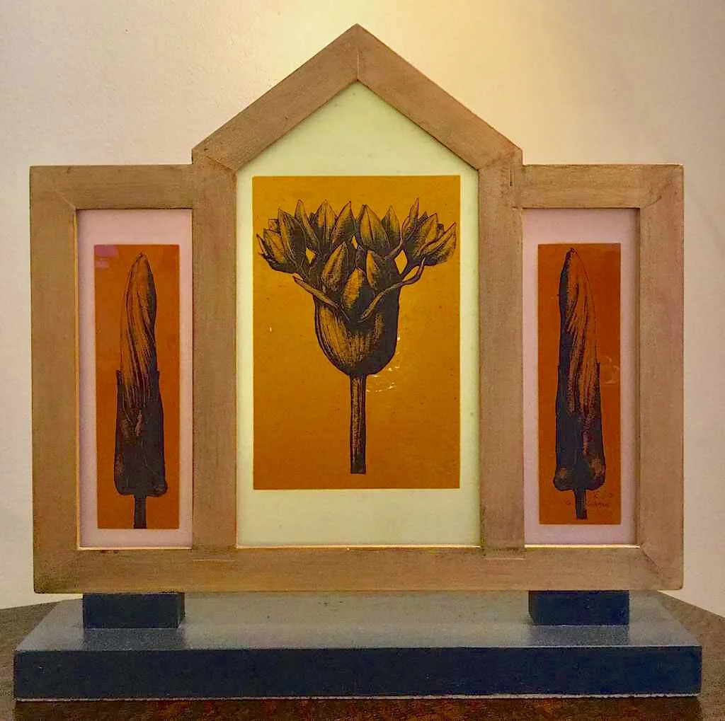 GormanTriptychGarlicFlower.jpg