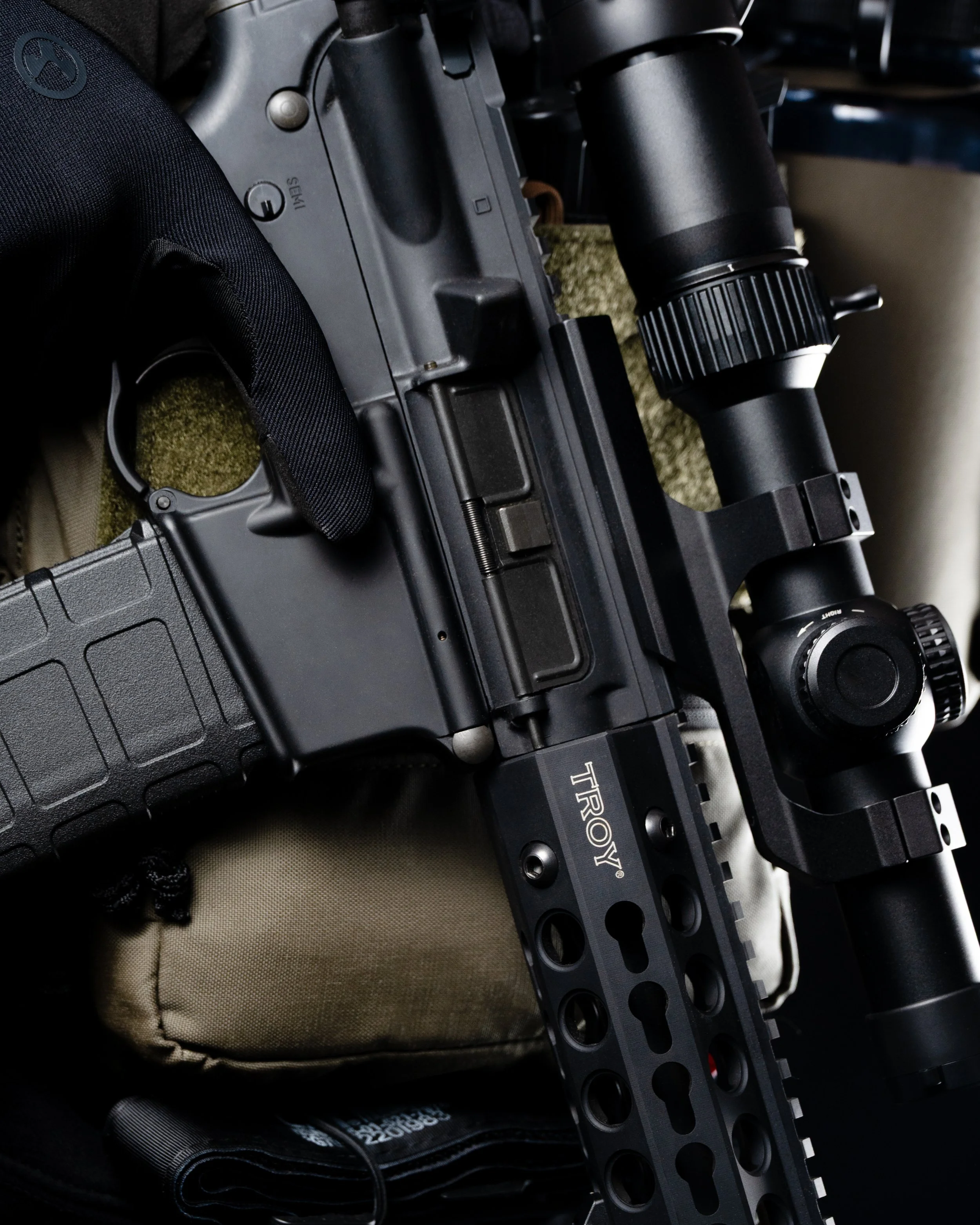 Visual marketing assets for businesses in the firearm, hunting, and outdoor recreational industries - Troy Industries SPC A3