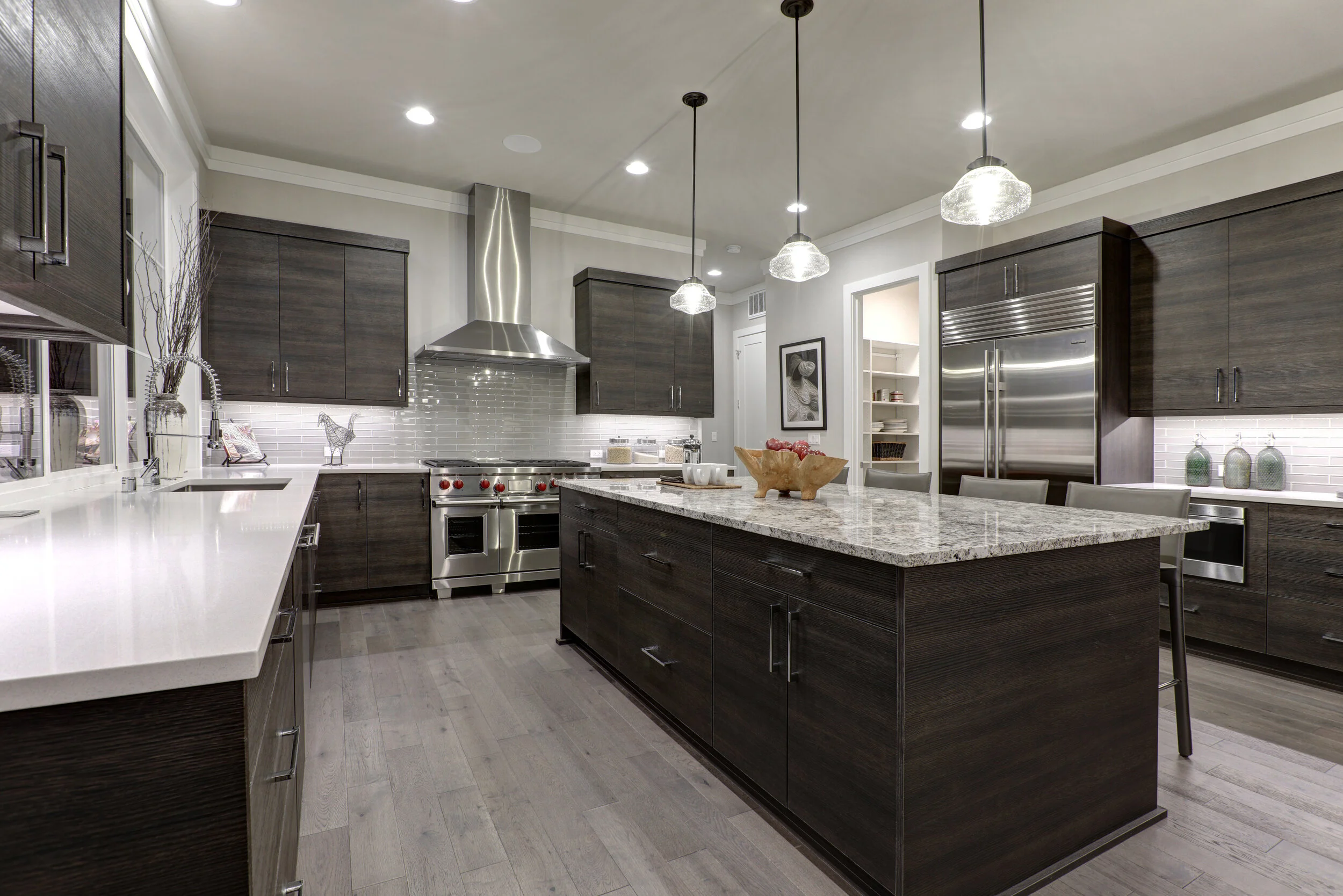 Contemporary Transitional Kitchen Remodel by Mauro's Interiors Kitchens, Closets, Bath project photo