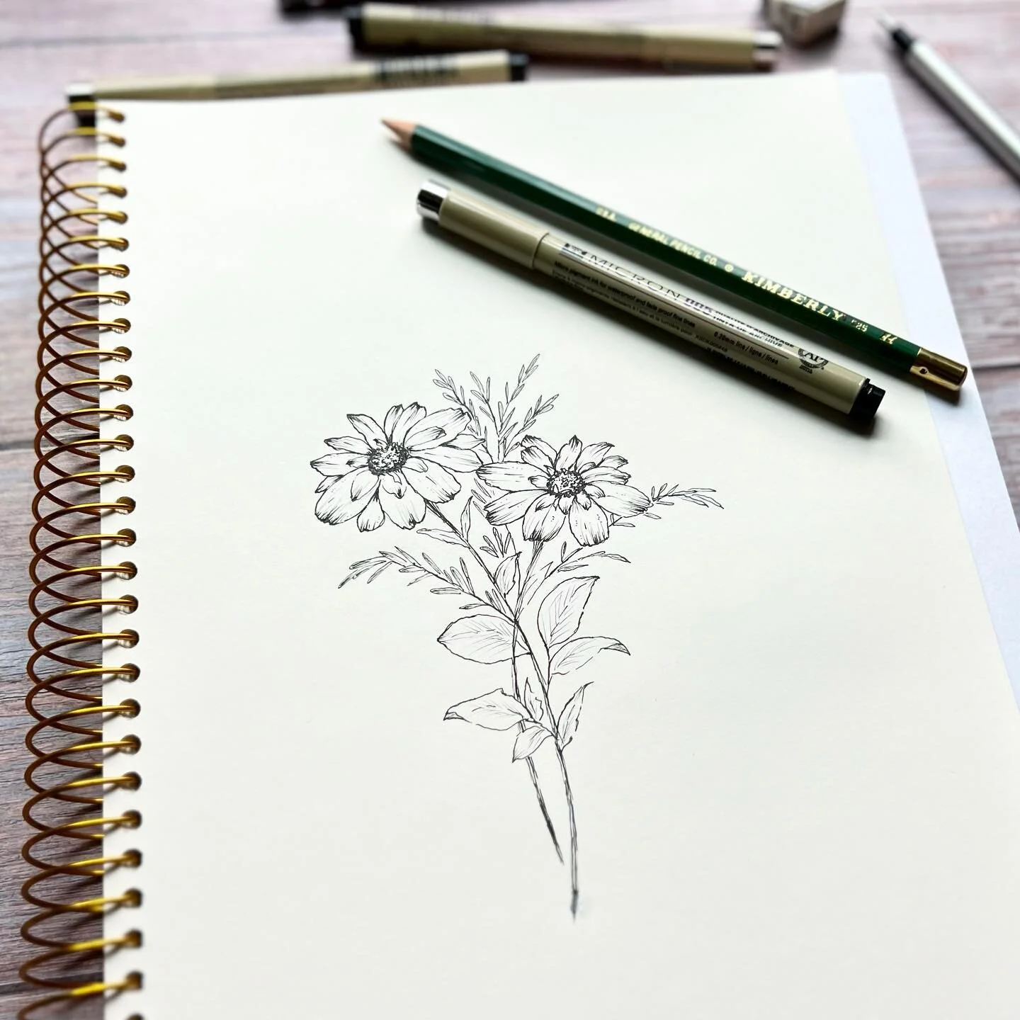 Something different. Something new. Fun stuff coming in June. ✏️💐✍🏼 ⁣

⁣
#floraldrawing #floralsketch #pencildrawings #pencilart #micronart #sketchpad #pencilsketching #linedrawings #botanicallinedrawing #botanicalart #botanicalillustrations #newcl