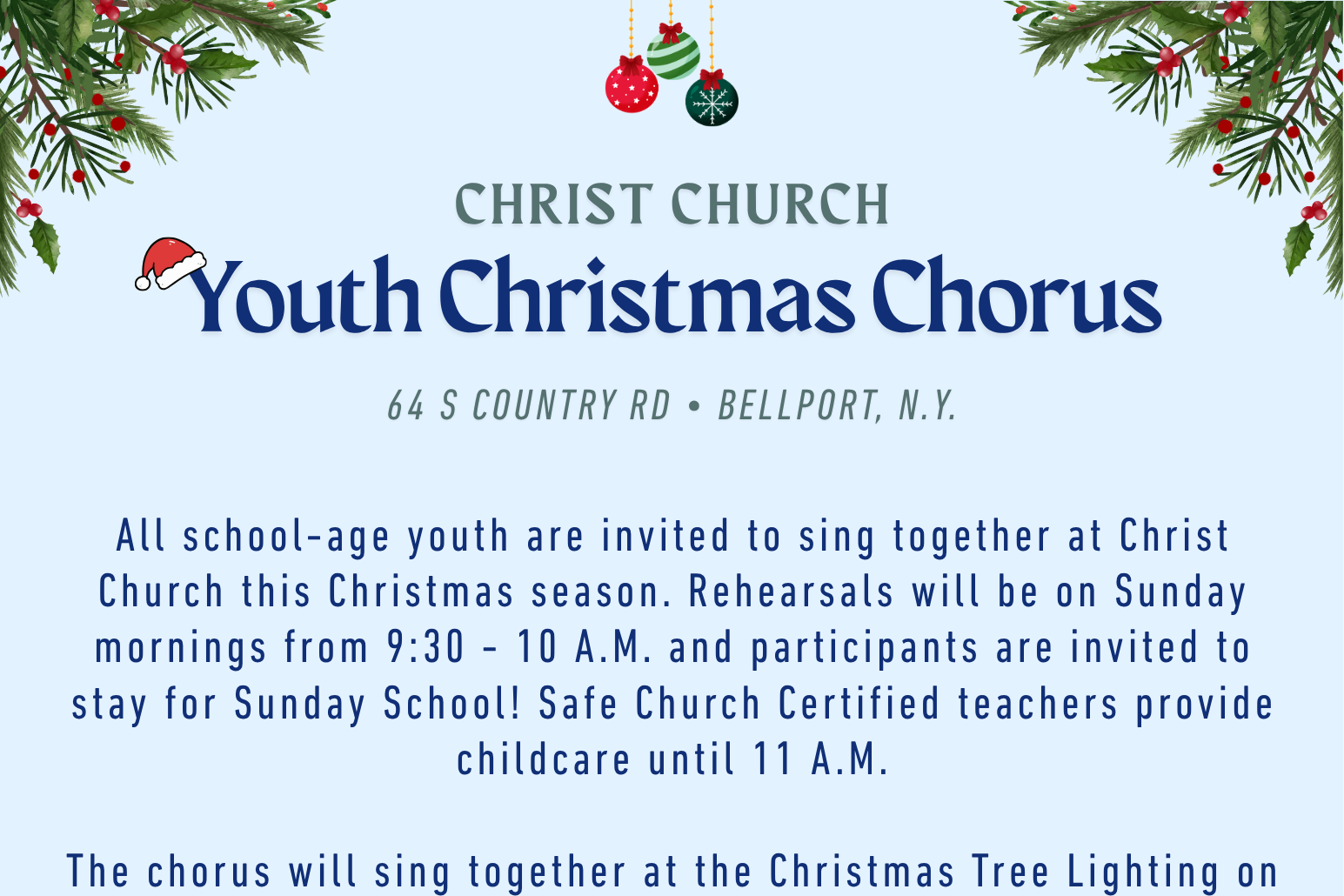 Youth Chorus Rehearsal
