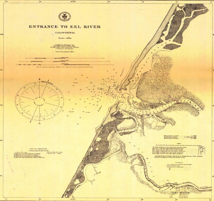 Eel River map (1888) courtesy of Jerry Rhode