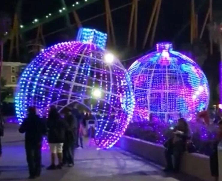 Our RGB Walk Through Ornaments at Six Flags Magic Mountain - Universal Concepts