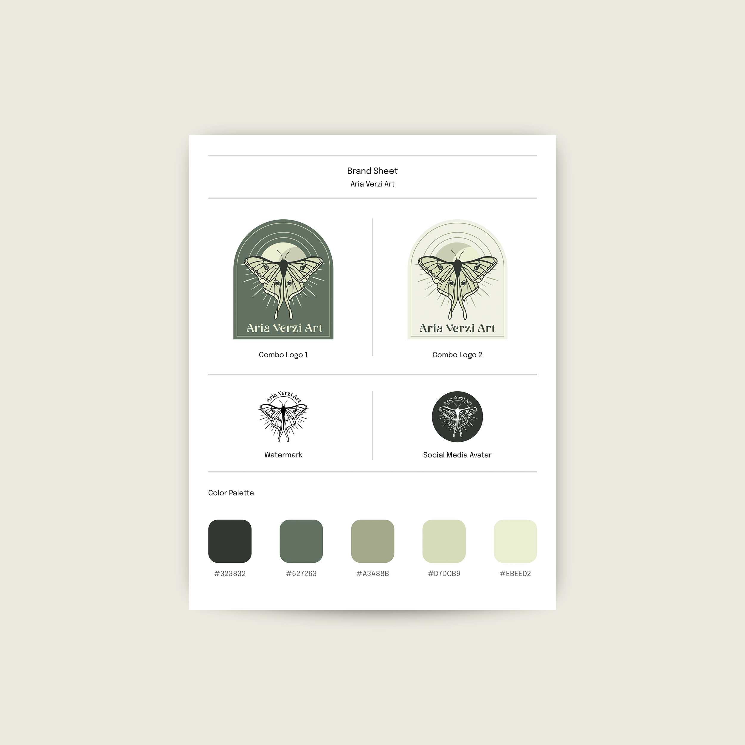 A brand sheet for Indoor Dirt. It displays 2 combo logos, watermark, social media avatar, and color palette.