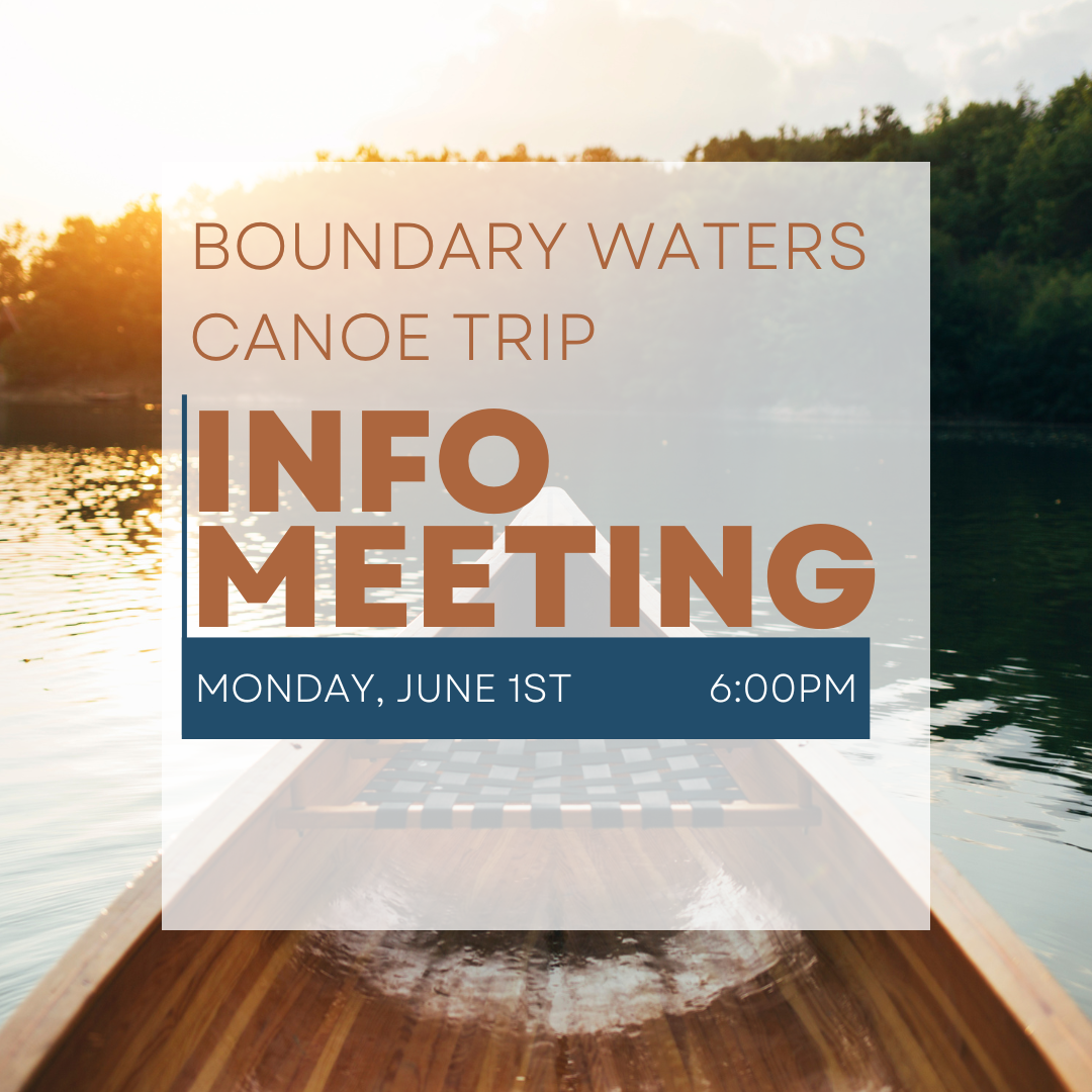 Boundary Waters Canoe Trip Info Meeting
