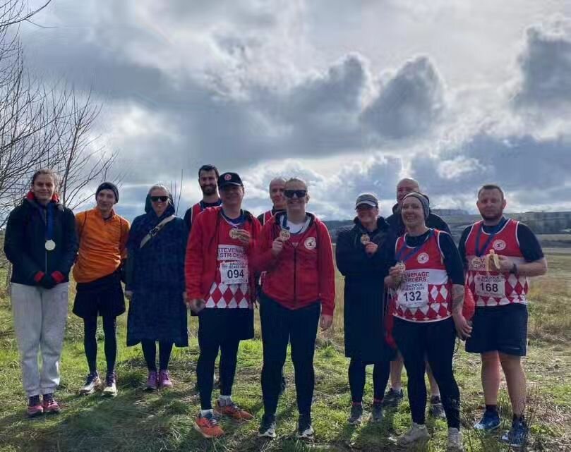 A large group of striders conquered the Baldock Beast, well done everyone for tackling and finishing such a tough hilly course!

Matthew Robinson - 1.26.42 PB🏆
Helder Soares - 1.29.55
Dave Skidmore - 1.42.23
Lucy Crocker - 1.52.14
Danny Alden - 1.52