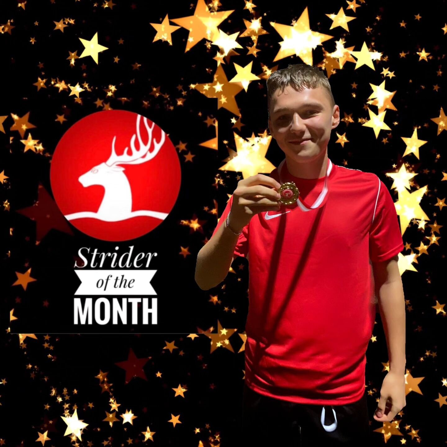 We are delighted to announce our Strider of the month for February; 
Archie Brown&diams;️🏅⭐🎉 

Many great things have been said about Archie since he joined the club, but mainly what a lovely, friendly &amp; polite young man he is! 

He has moved u