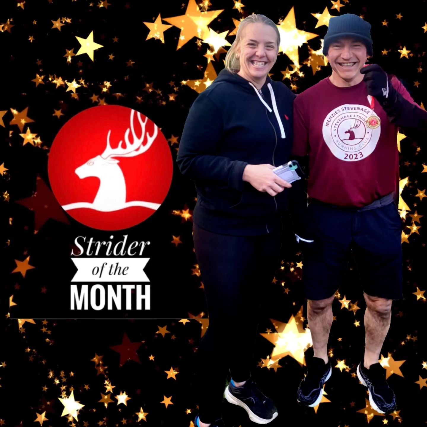 We are delighted to announce our Strider of the month for March; 
Steve Moore&diams;️🏅⭐🎉 

The overriding comments were what a smiley, friendly guy he is! 

He first signed up to the club over 8 years ago and his commitment and effort in training h