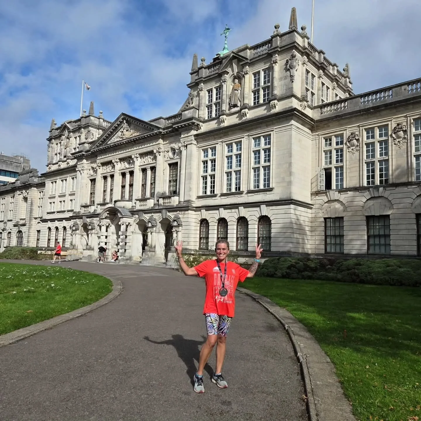 Cardiff Half Marathon

Two Striders headed to the Welsh capital for the ever-popular Cardiff Half, known for its fast route and electric atmosphere. Both came away with new PBs:
Laura Duffield &ndash; 1:58:12, breaking the two-hour mark.
Lauren Pegg 
