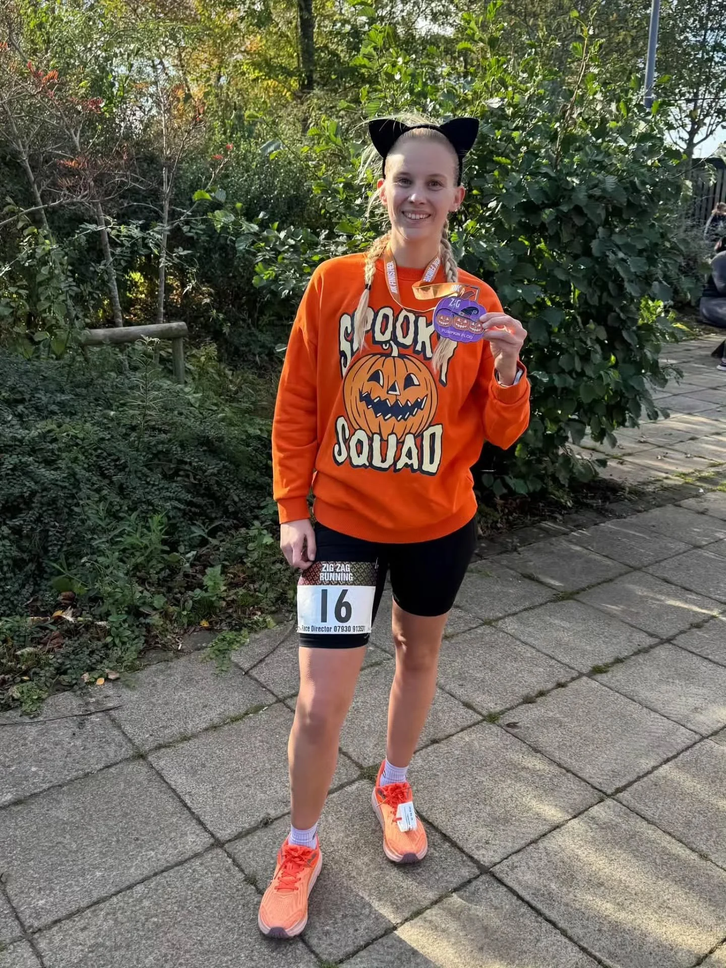 @zigzag_running Pumpkin Plod 10k

Bethany Harris &ndash; 1:18:00 (Course Best)
A lovely two laps round the lakes for Bethany, who noted: &ldquo;Lovely run &amp; route despite the wind!&rdquo; and celebrated a course best.

Dorota McClements also ran 