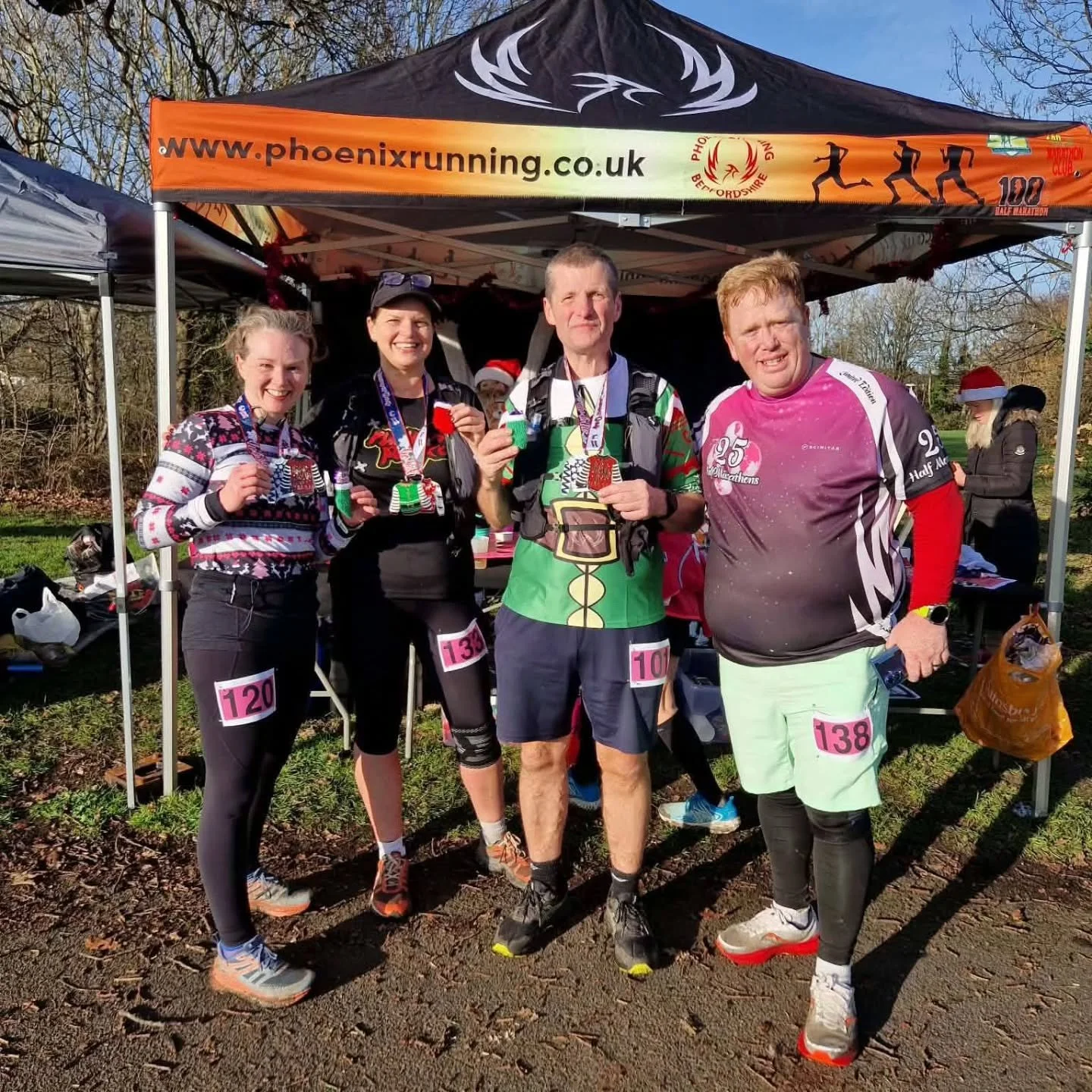Phoenix Christmas Jumper Run Half Marathon

Peter Monk &ndash; 2:30:07
"A festive run with plenty of Christmas cheer!"

Russell Edwards &ndash; 2:35:02
"A crisp Saturday morning for running a half marathon with some good mates. Lots of