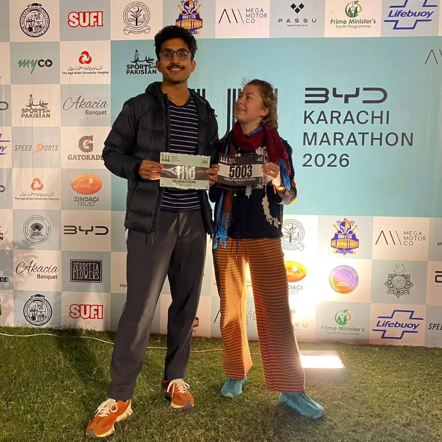 On the 4th January Abdullah Athar came 4th out of around 300 runners at @karachimarathon in 2:50:29, how amazing is that! 

He won around &pound;200 and he'd highly recommend this marathon and would love to return to maybe get a podium place which wo